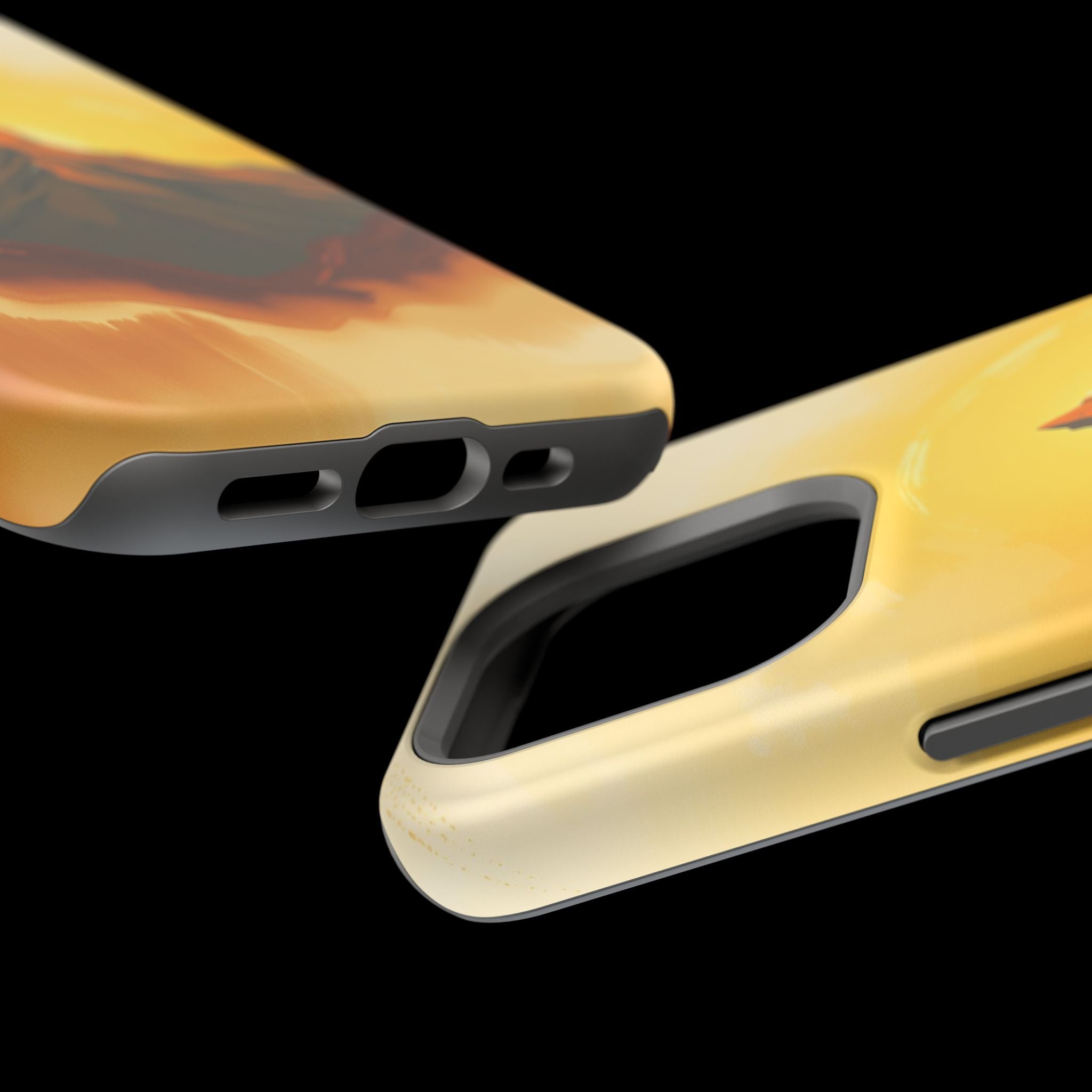 iPhone Mustard And Rust Mountain at Sunrise Slim iPhone Everyday · iPhone Case