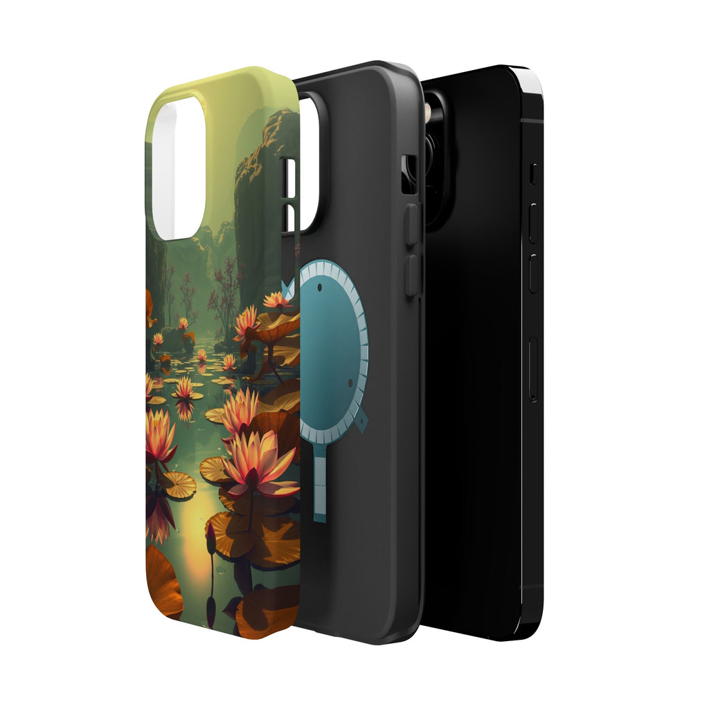 iPhone Lotus Pond Dreamy Design Slim Everyday Designer Case · iPhone Case