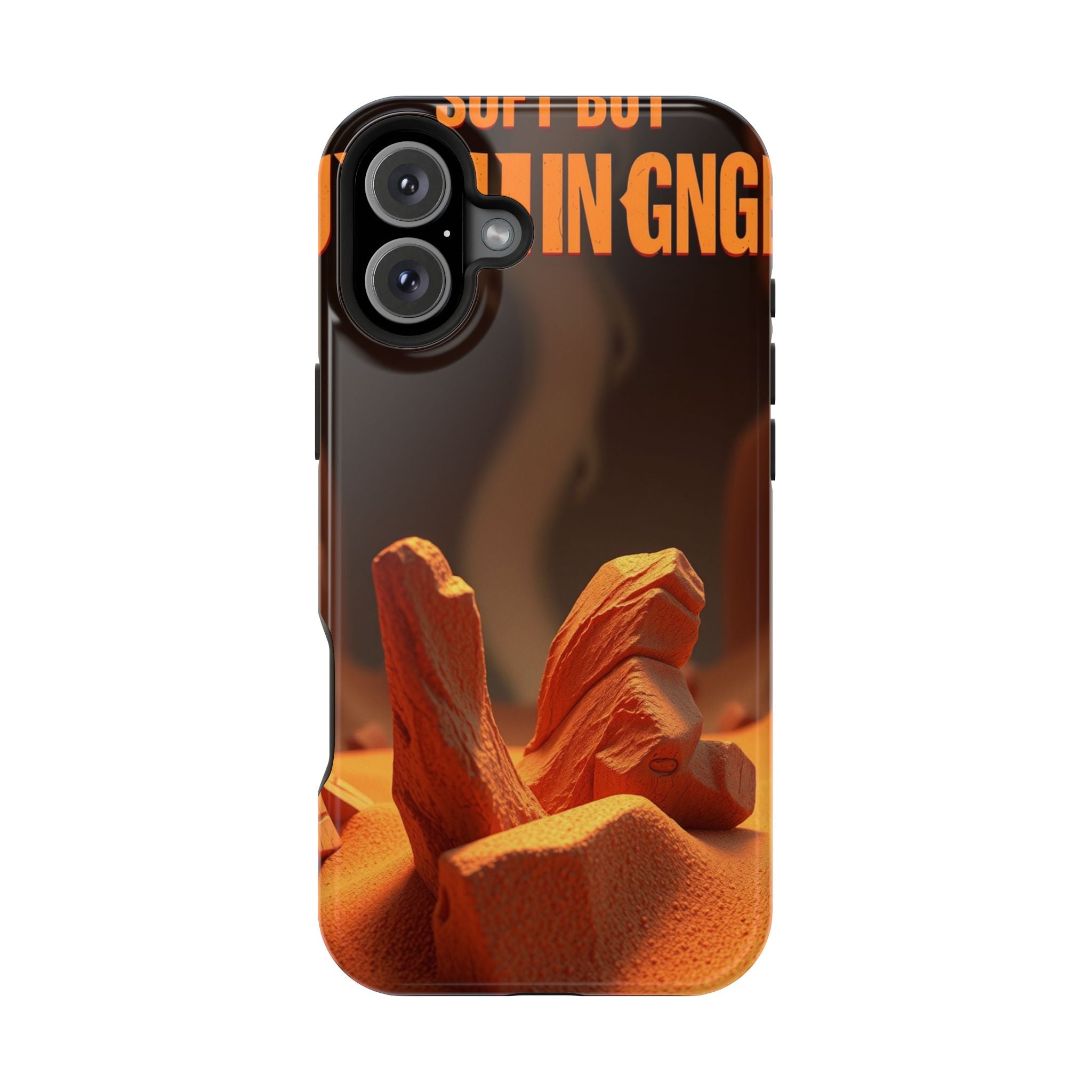 iPhone Earthy Soft but Unhinged Design Slim Everyday Designer Case · iPhone Case