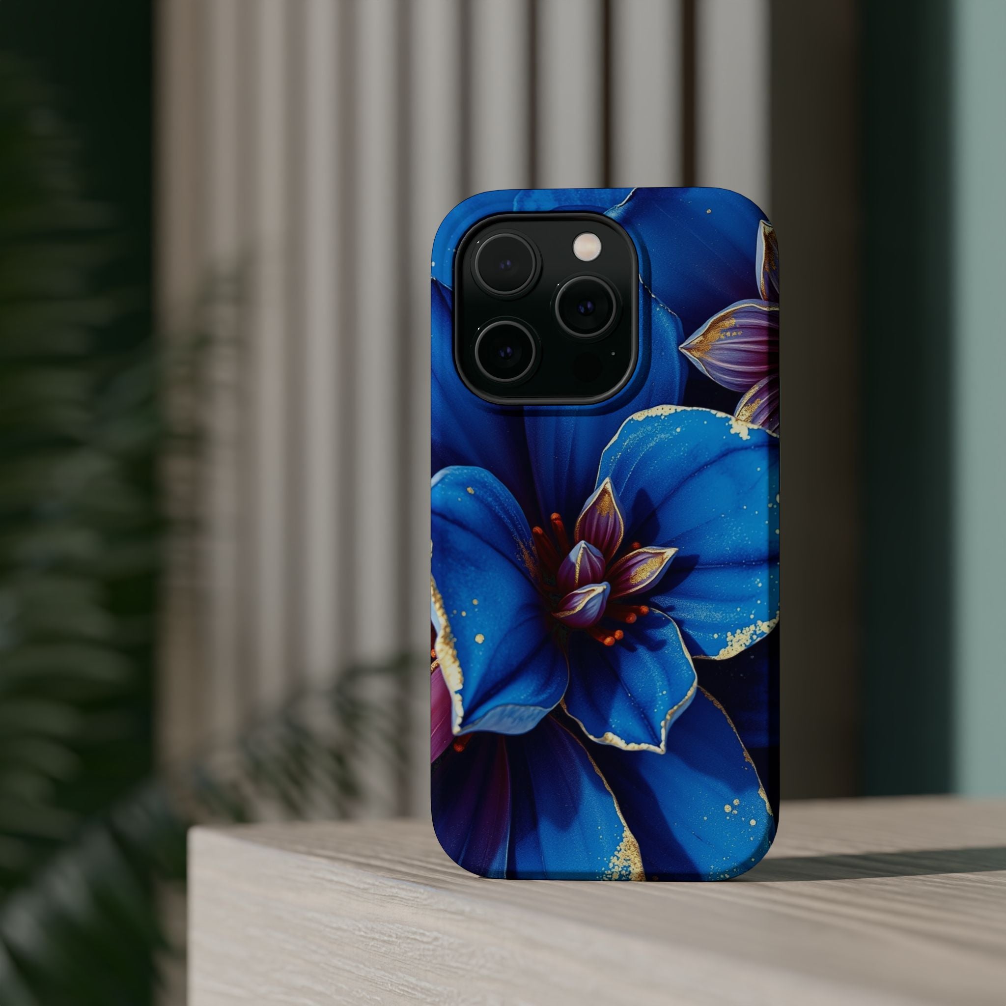 iPhone Floral Gold Foil Serene Design Slim Snap Case Ga · iPhone Case