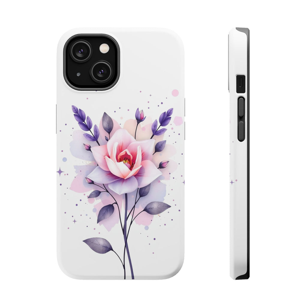 iPhone Lavender And Pearl Floral Watercolor Splash iPhone Artistic · iPhone Case