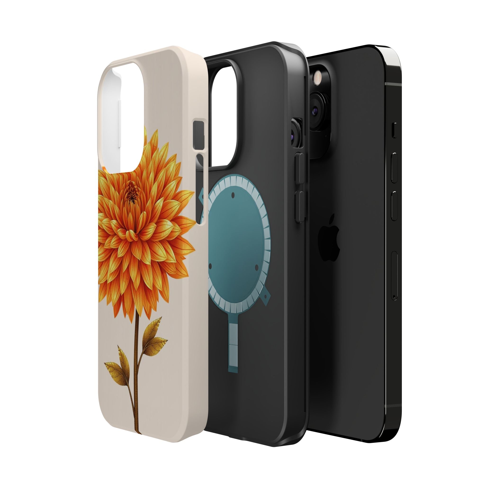 iPhone Chrysanthemum Classic Gold Foil Luxury Slim iPhone Everyday · iPhone Case