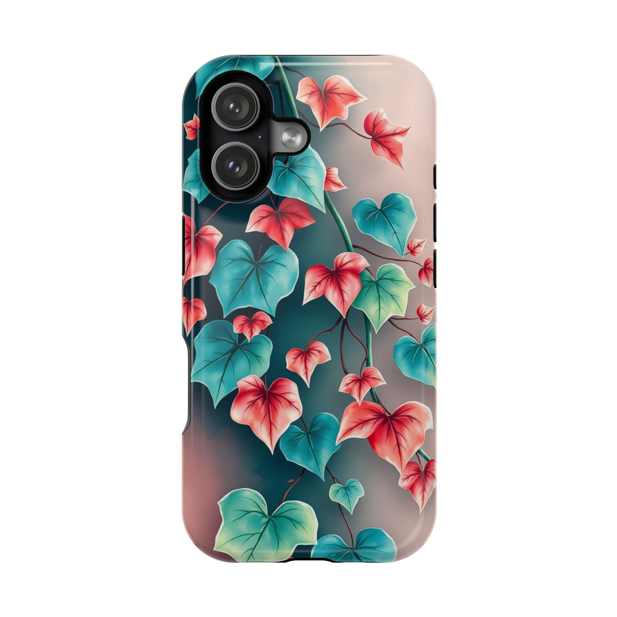 iPhone Art Nouveau Vine Teal And Coral Slim Snap Case · iPhone Case