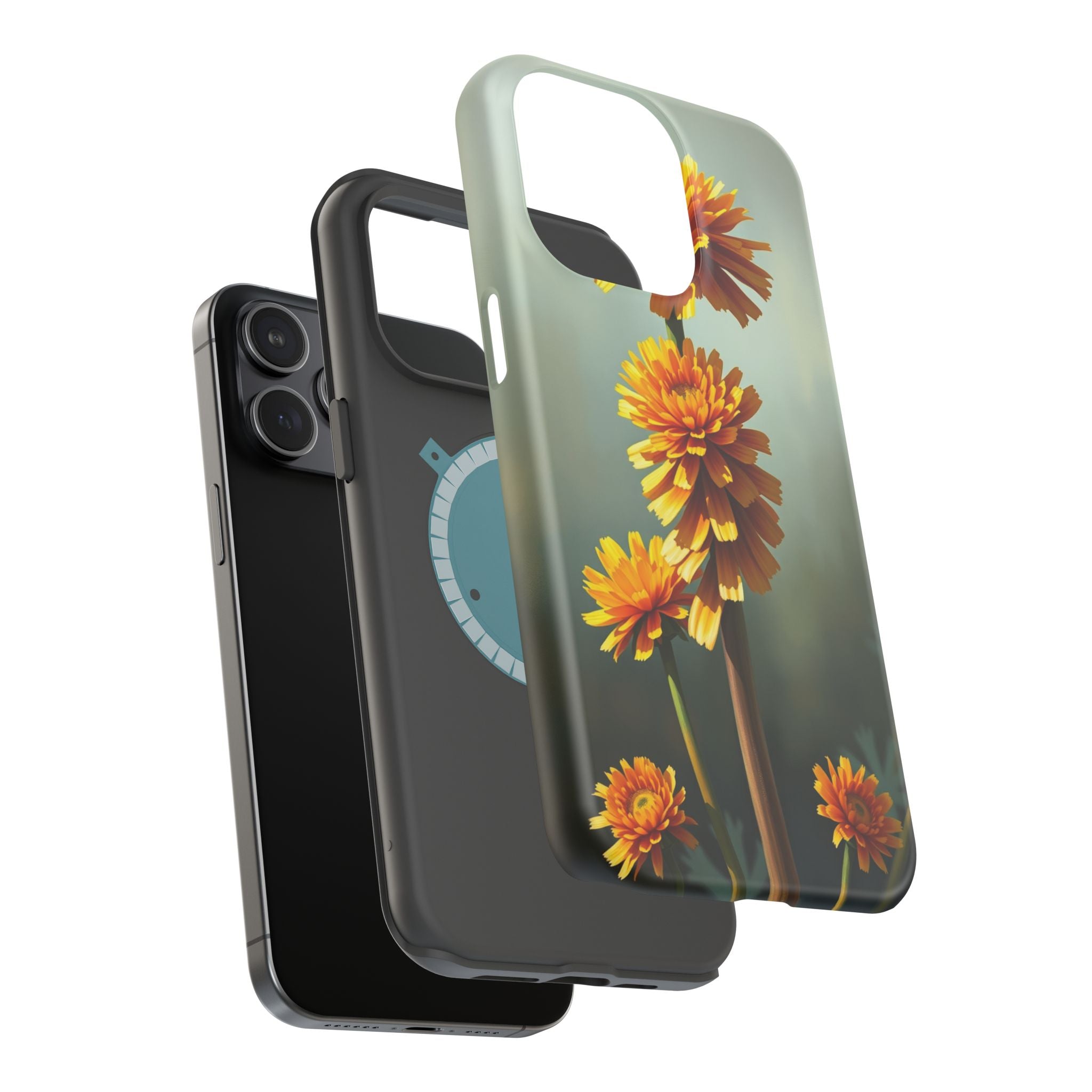 iPhone Ranunculus Stack Electric Art Slim Everyday Designer Case · iPhone Case