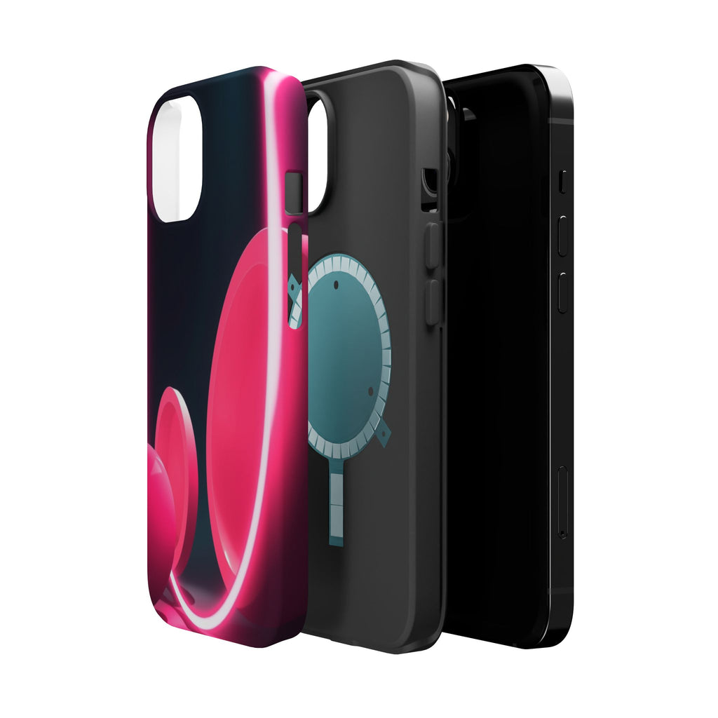 iPhone 1960s Mod Circles Neon Cyberpunk Slim Everyday Designer Case · iPhone Cas