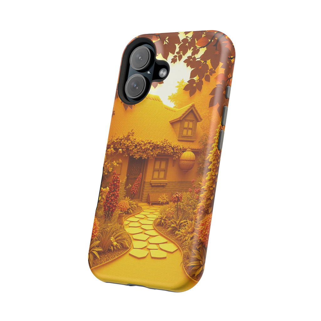 iPhone Vibrant Cottage Garden Design Slim Everyday Designer Case · iPhone Case
