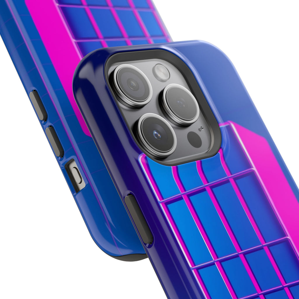 iPhone Earthy 80s Grid Synthwave Design Slim Everyday Designer Case · iPhone Cas