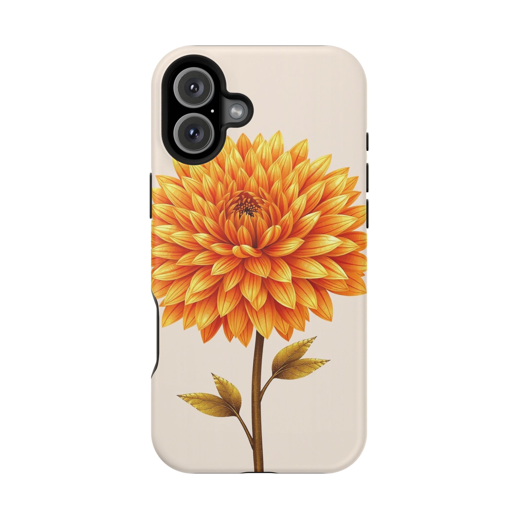 iPhone Chrysanthemum Classic Gold Foil Luxury Slim iPhone Everyday · iPhone Case