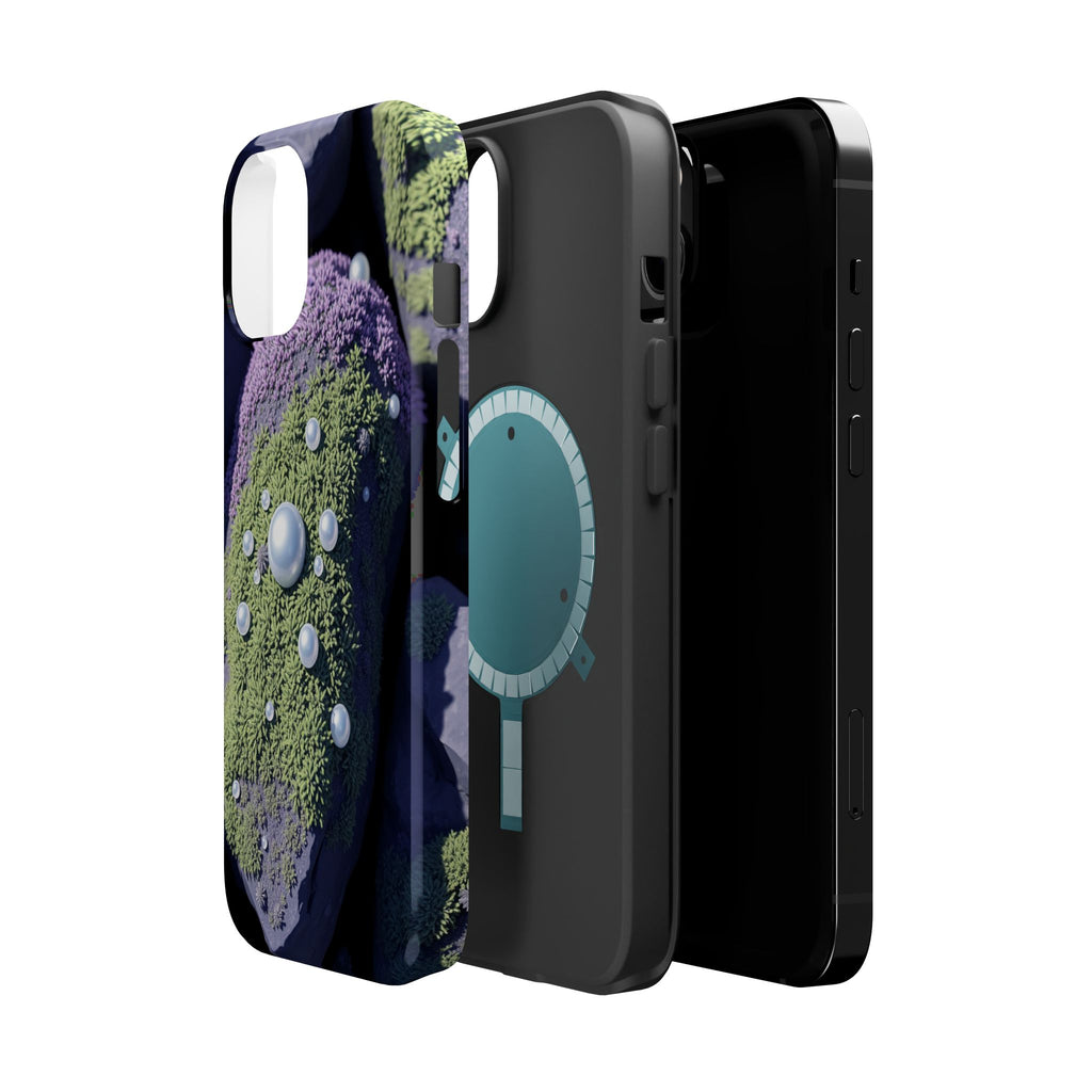 iPhone Moss Covered Rocks Electric Art Slim Everyday Designer Case · iPhone Case