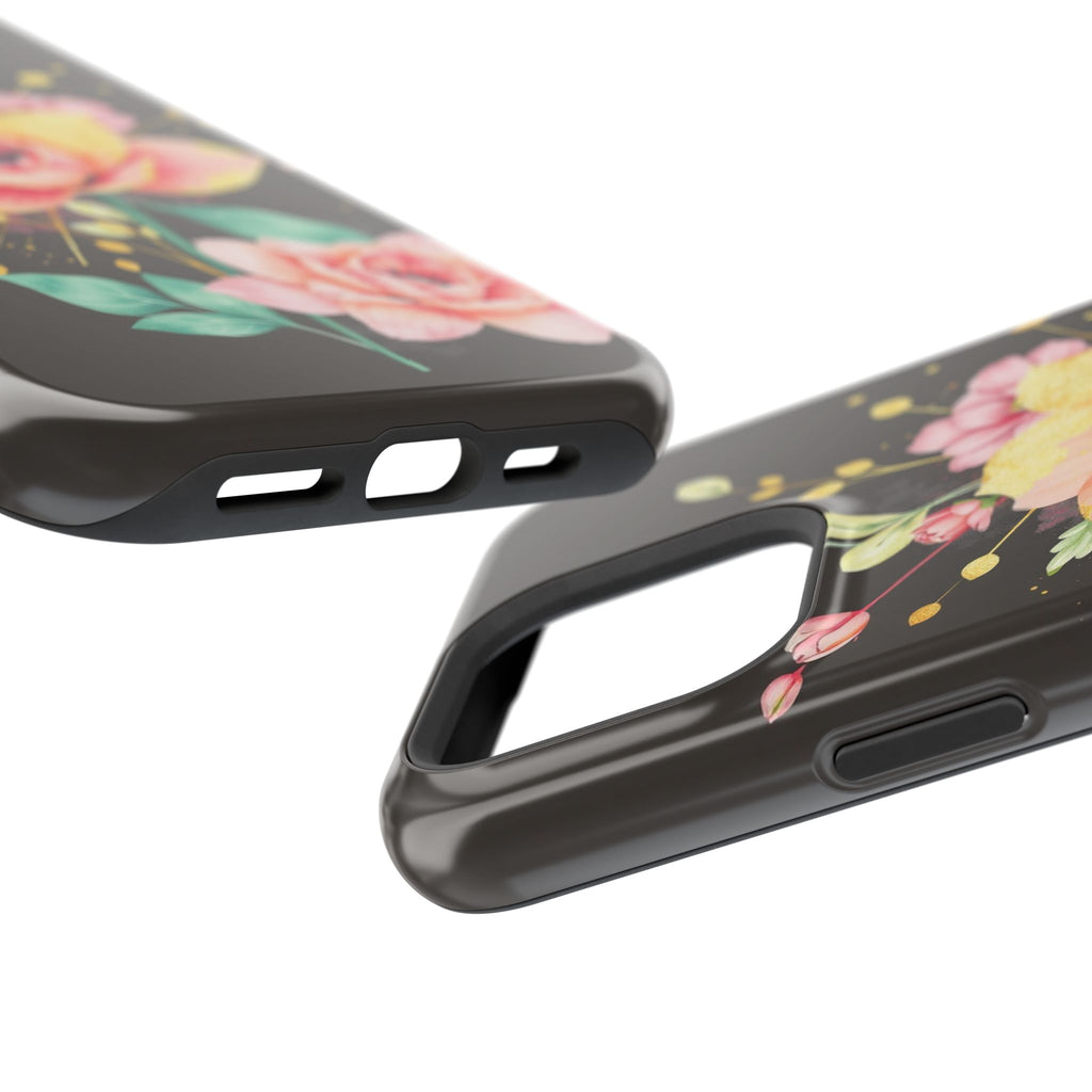 iPhone Earthy Floral Watercolor Splash Design Clean iPhone 14 Minimal · iPhone C