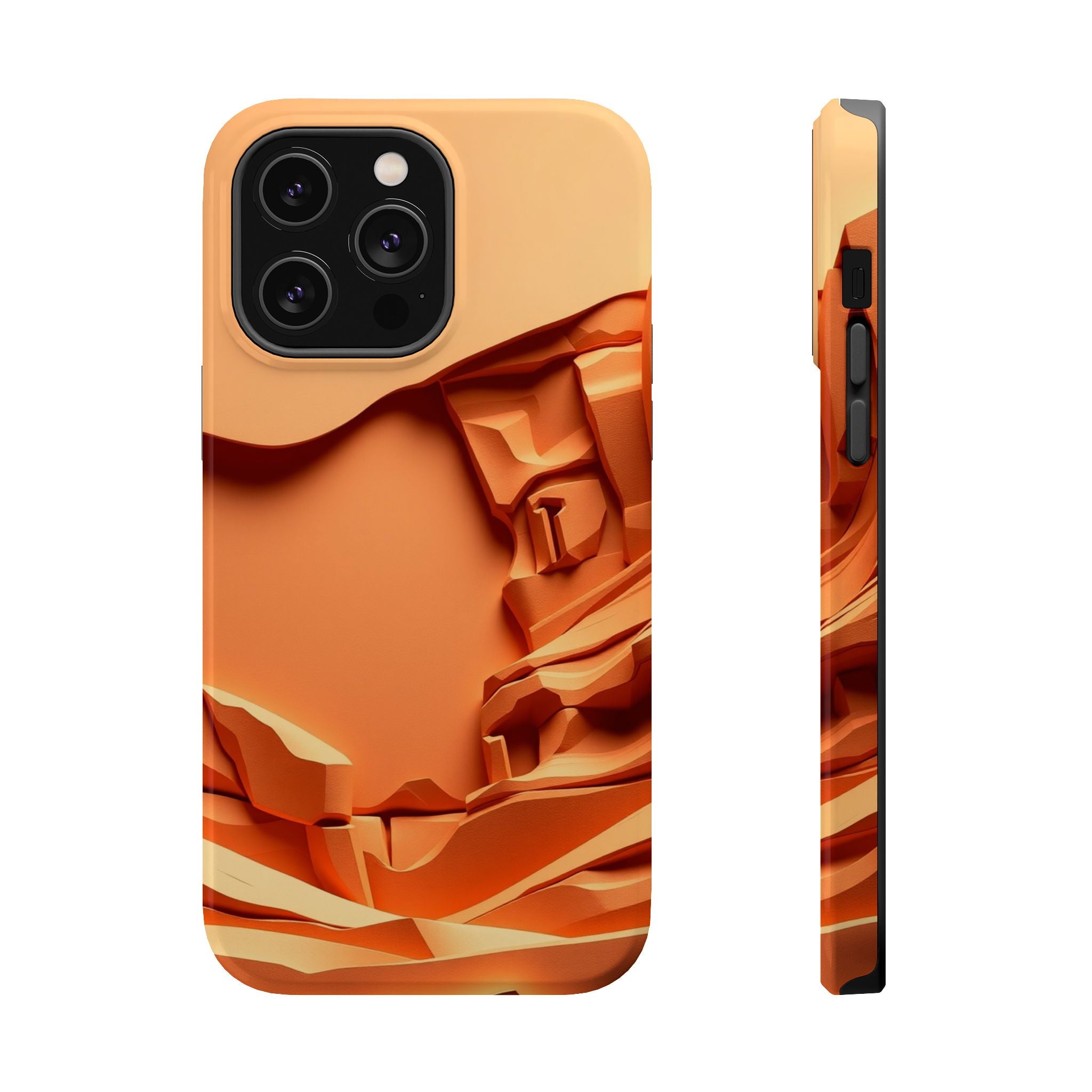 iPhone Burnt Orange And Sand Canyon Wall Slim Everyday iPhone 12 · iPhone Case