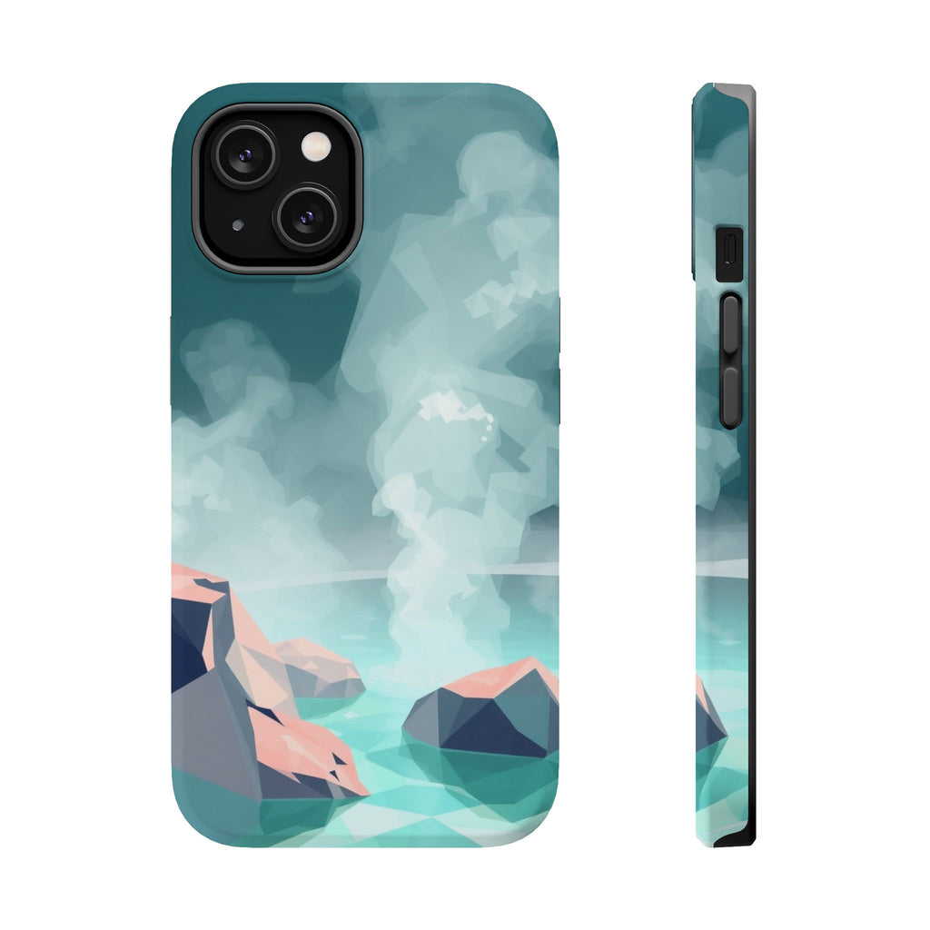 iPhone Mint And Blush Hot Spring Steam Slim Everyday iPhone 10 Designer · iPhone