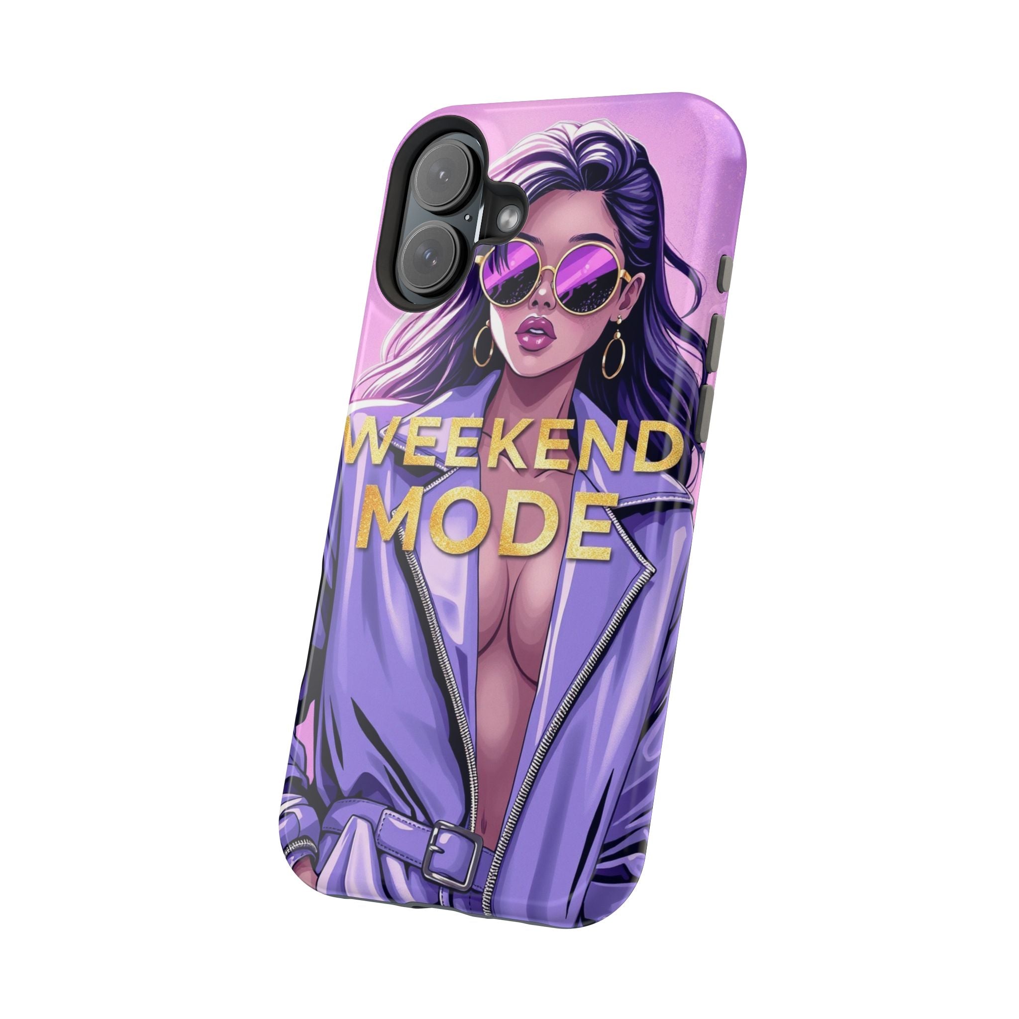 iPhone Lavender And Pearl Weekend Mode On Slim Everyday Designer Case · iPhone C