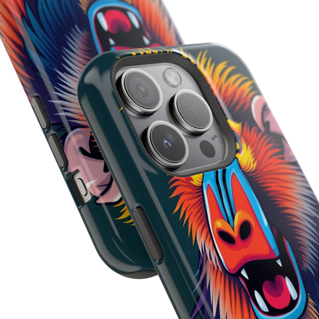 iPhone Mandrill Colorful Face Kids Fun iPhone Phone Case Gift Slim · iPhone Case