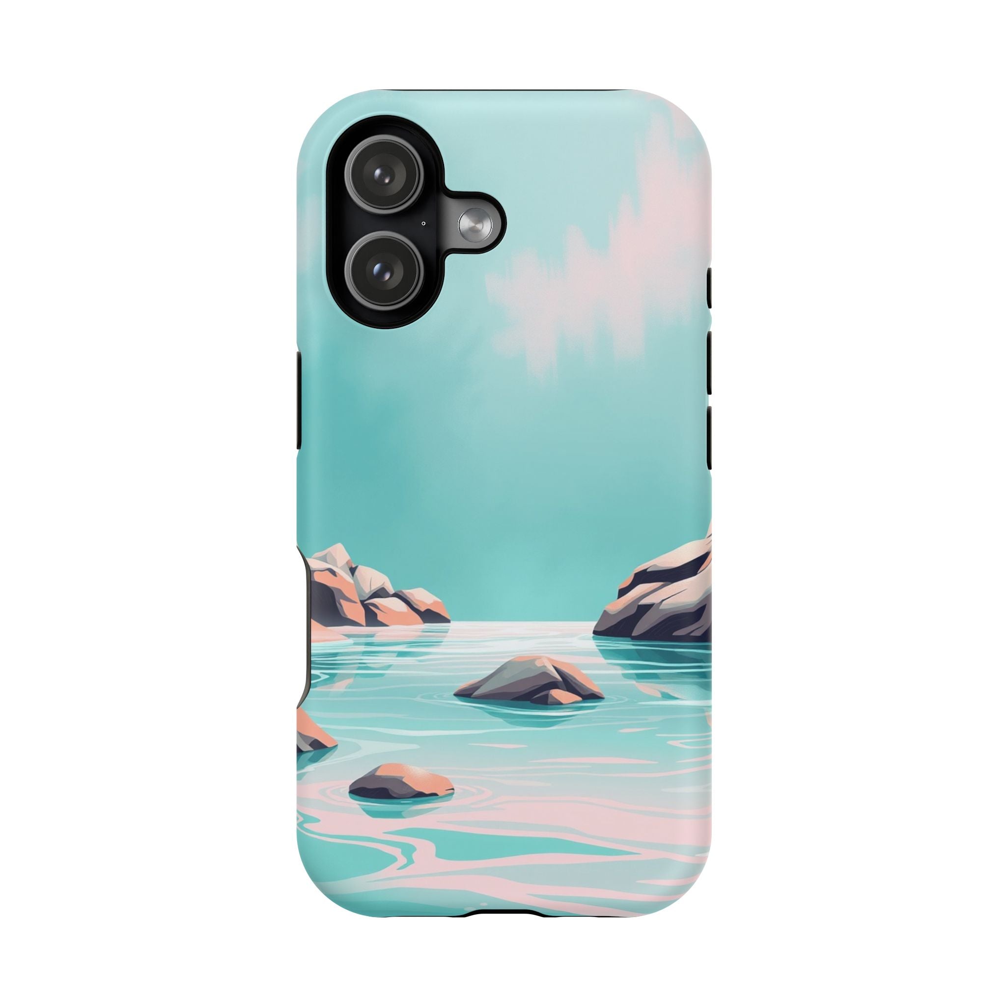 iPhone Vibrant Tidal Pool Design Bold Modern Everyday Snap Case · iPhone Case