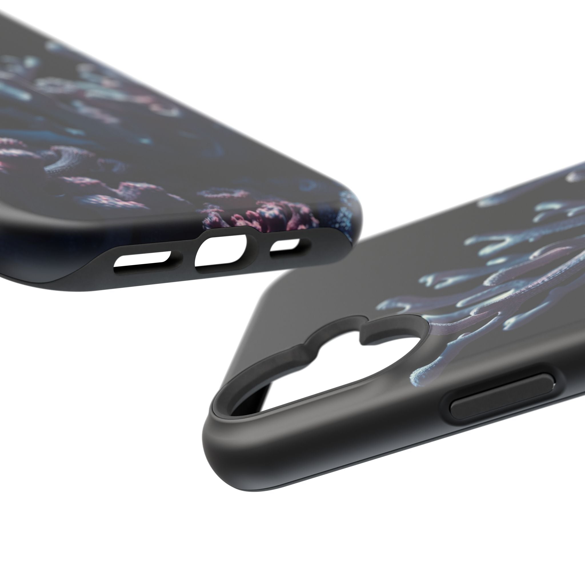 iPhone Midnight Blue And Silver Coral Reef Life Soft iPhone Finish · iPhone Case