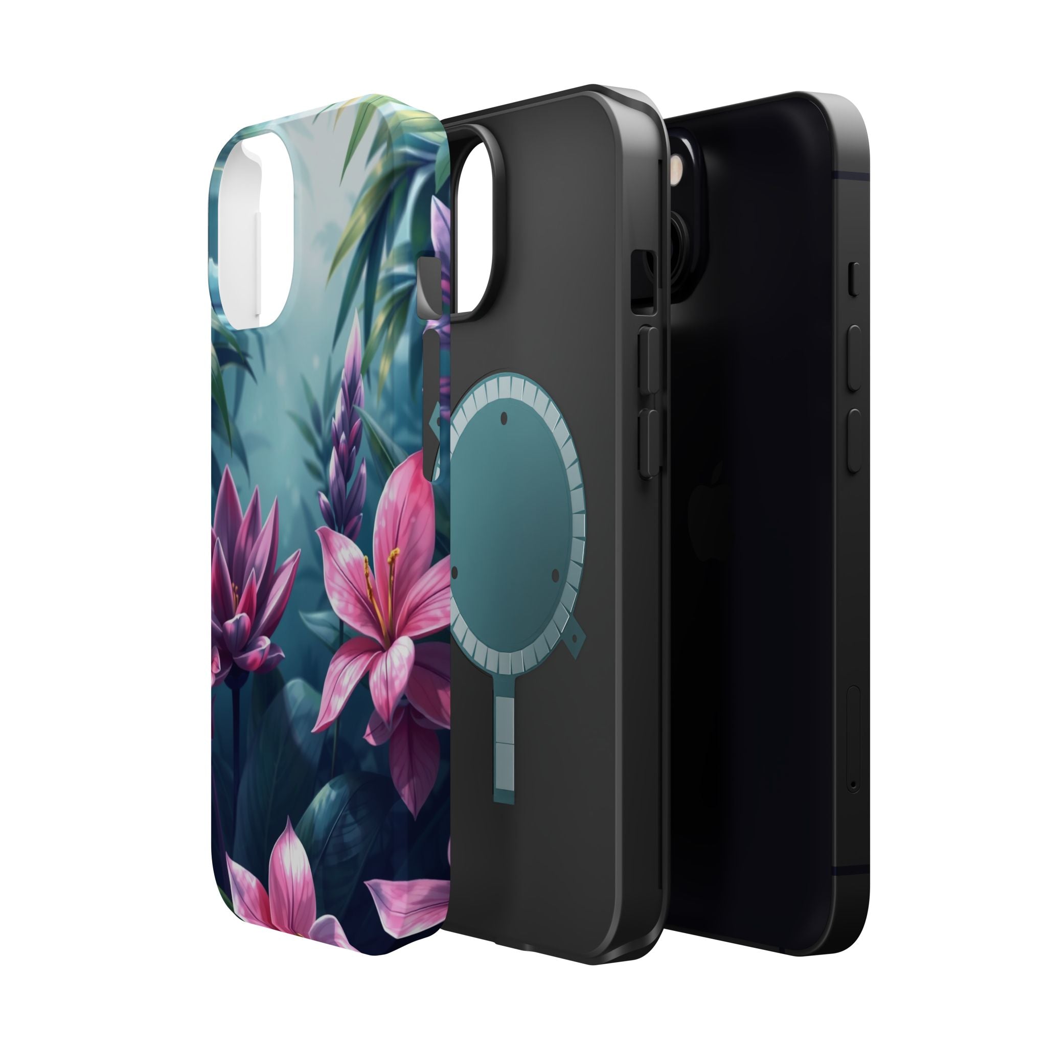 iPhone Indigo And Violet Jungle Floral Slim Everyday Designer Case · iPhone Case
