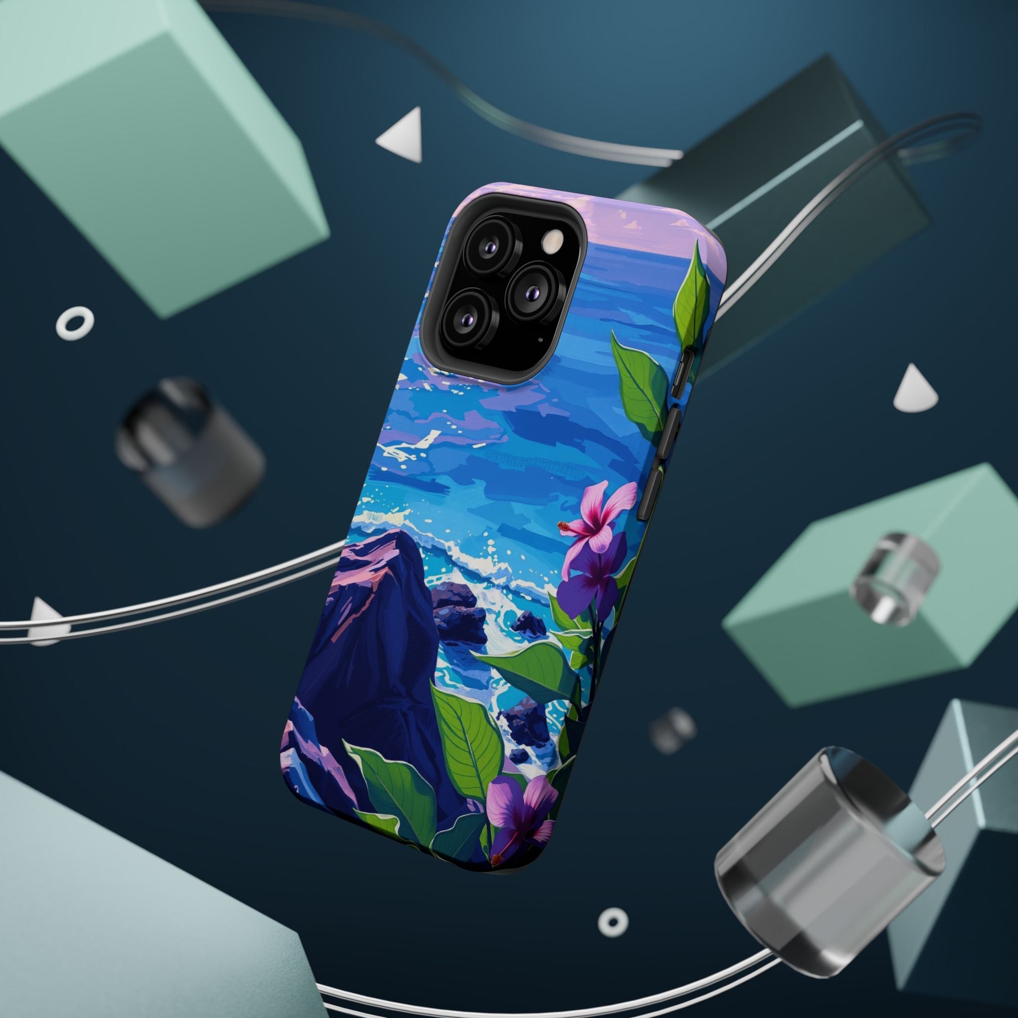 iPhone Hibiscus Coast Enchanted Art Slim Everyday Designer Case · iPhone Case