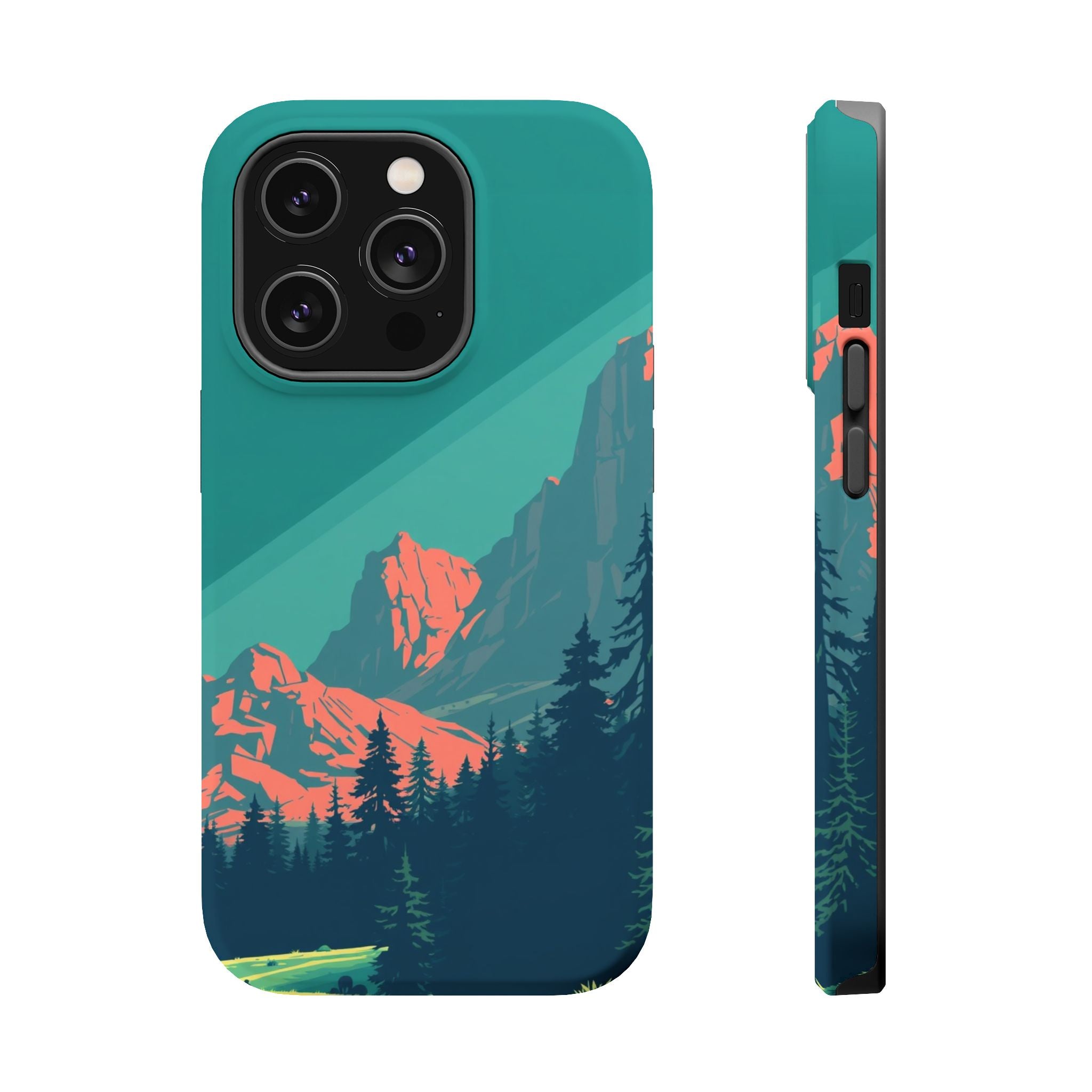 iPhone Pine Ridge Pixel Art -Bit Bold Modern Everyday Snap Case · iPhone Case