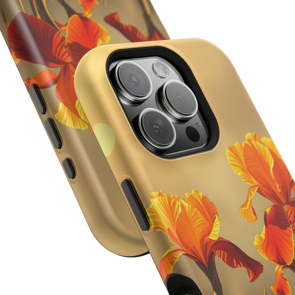 iPhone Iris Garden Gold Foil Luxury Slim Everyday Designer Case · iPhone Case