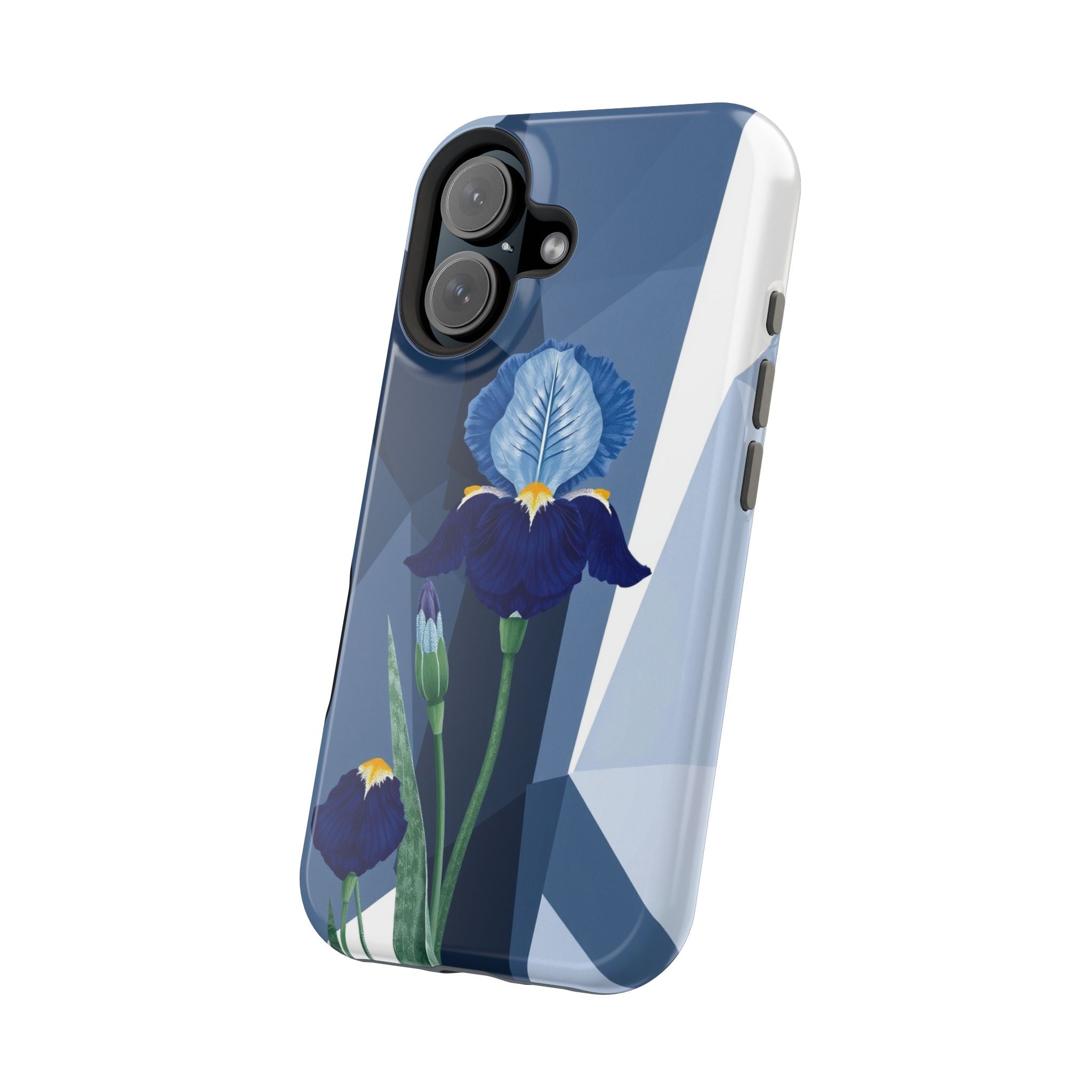 iPhone Earthy Iris Garden Design Bold Modern Everyday Snap Case · iPhone Case