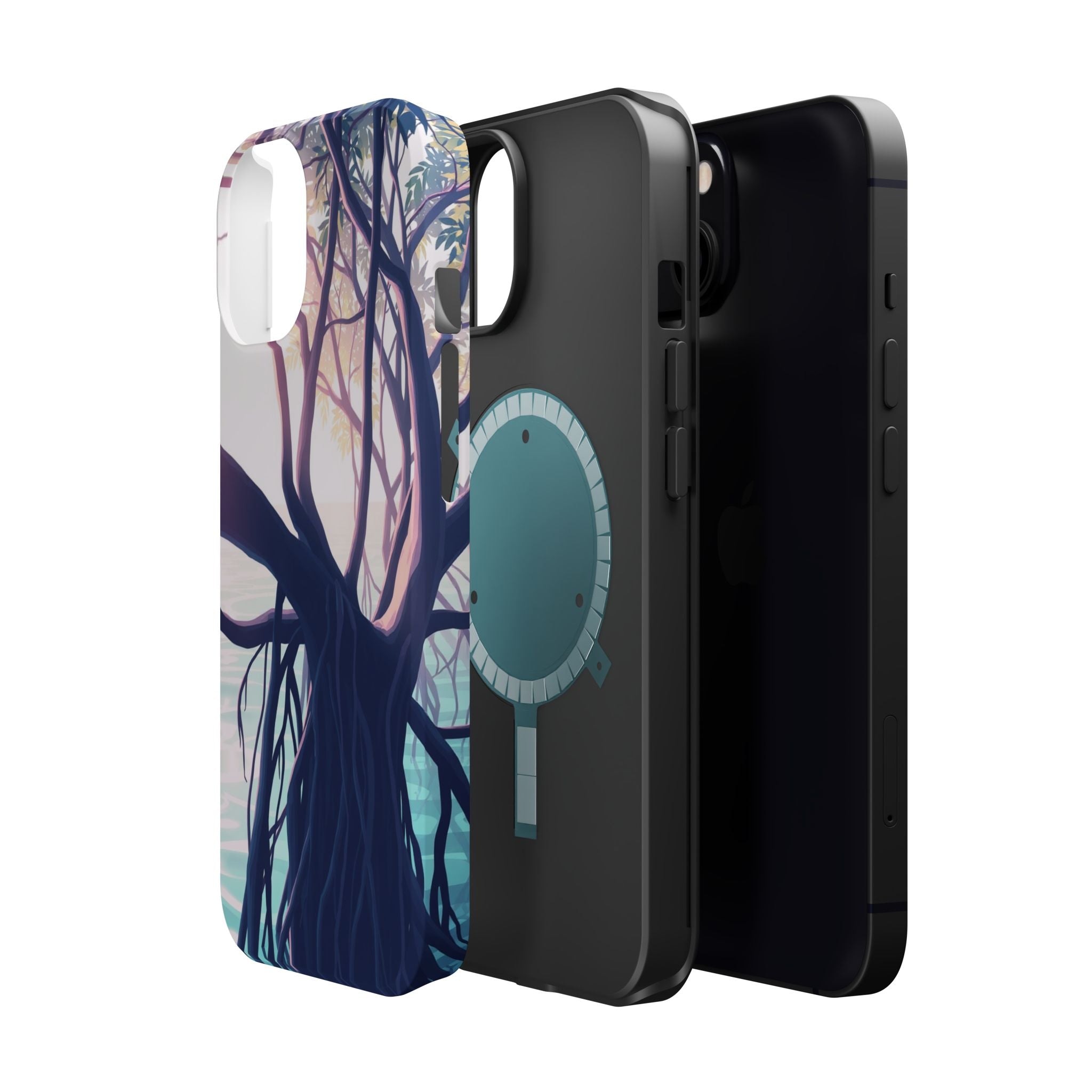 iPhone Mangrove Roots Holographic Iridescent Slim iPhone Everyday · iPhone Case