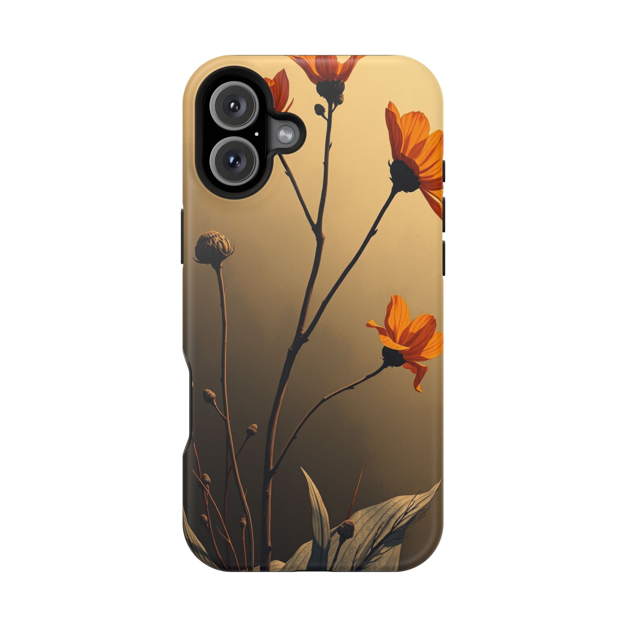 iPhone Burnt Orange And Sand Botanical Illustration Gal Slim Snap Case · iPhone