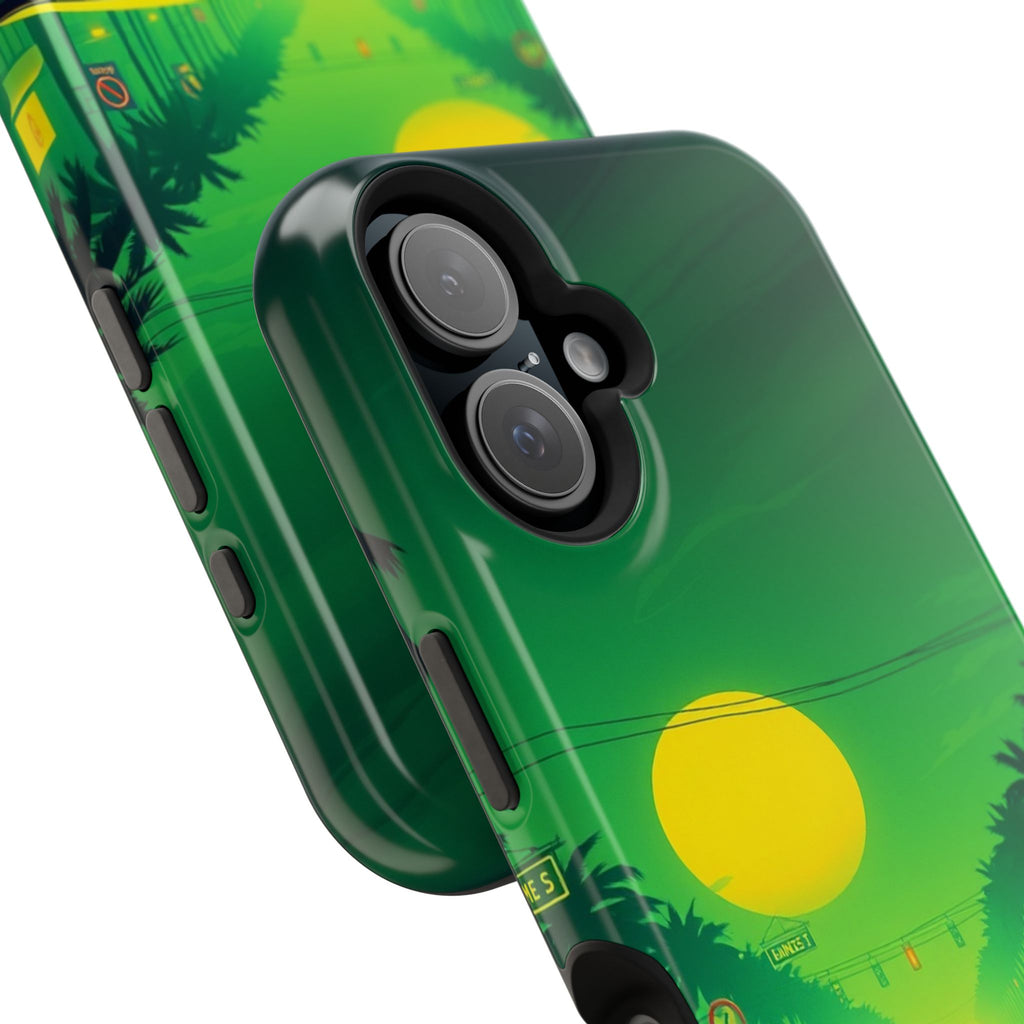 iPhone Dreamy Sunset Drive 80s Design Slim Everyday Designer Case · iPhone Case