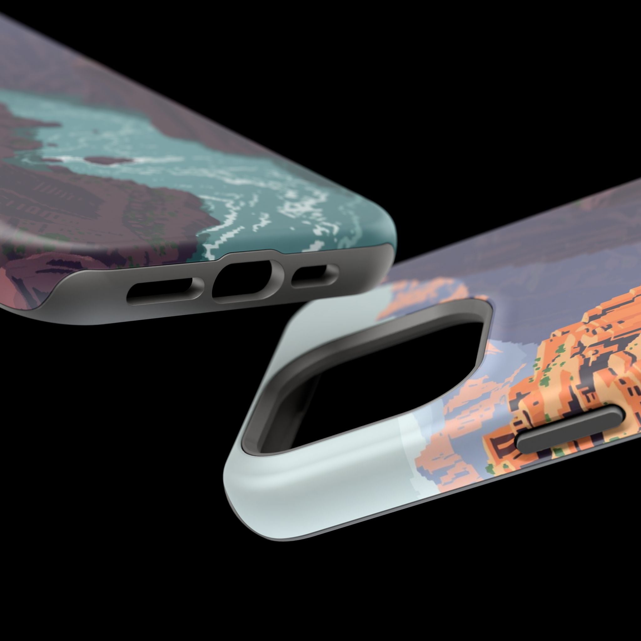 iPhone Charcoal And Copper River Canyon Slim Everyday iPhone 13 · iPhone Case