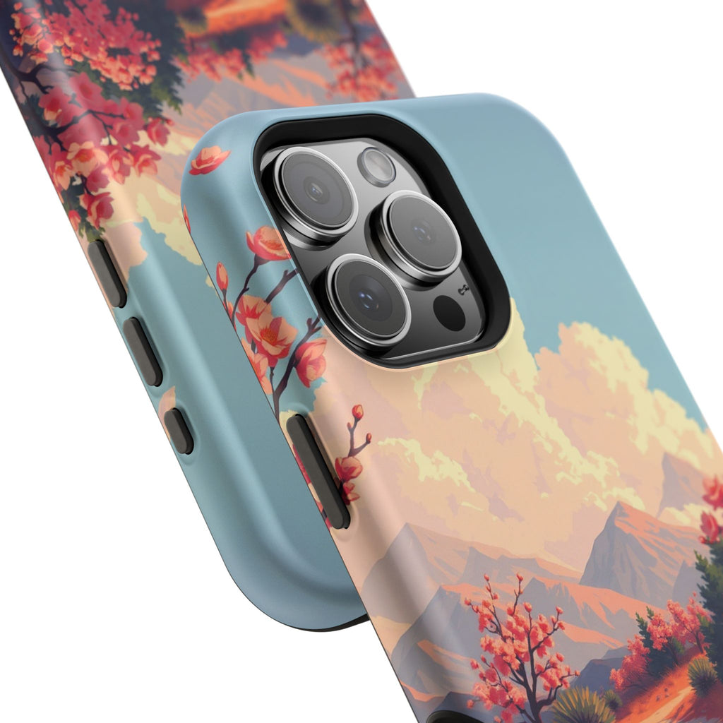 iPhone Burnt Orange And Sand Blossom Trail Slim iPhone Everyday · iPhone Case