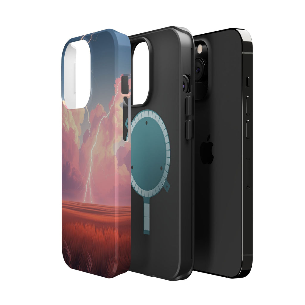 iPhone Prairie Lightning Bold Art Bold Modern Everyday Snap Case · iPhone Case