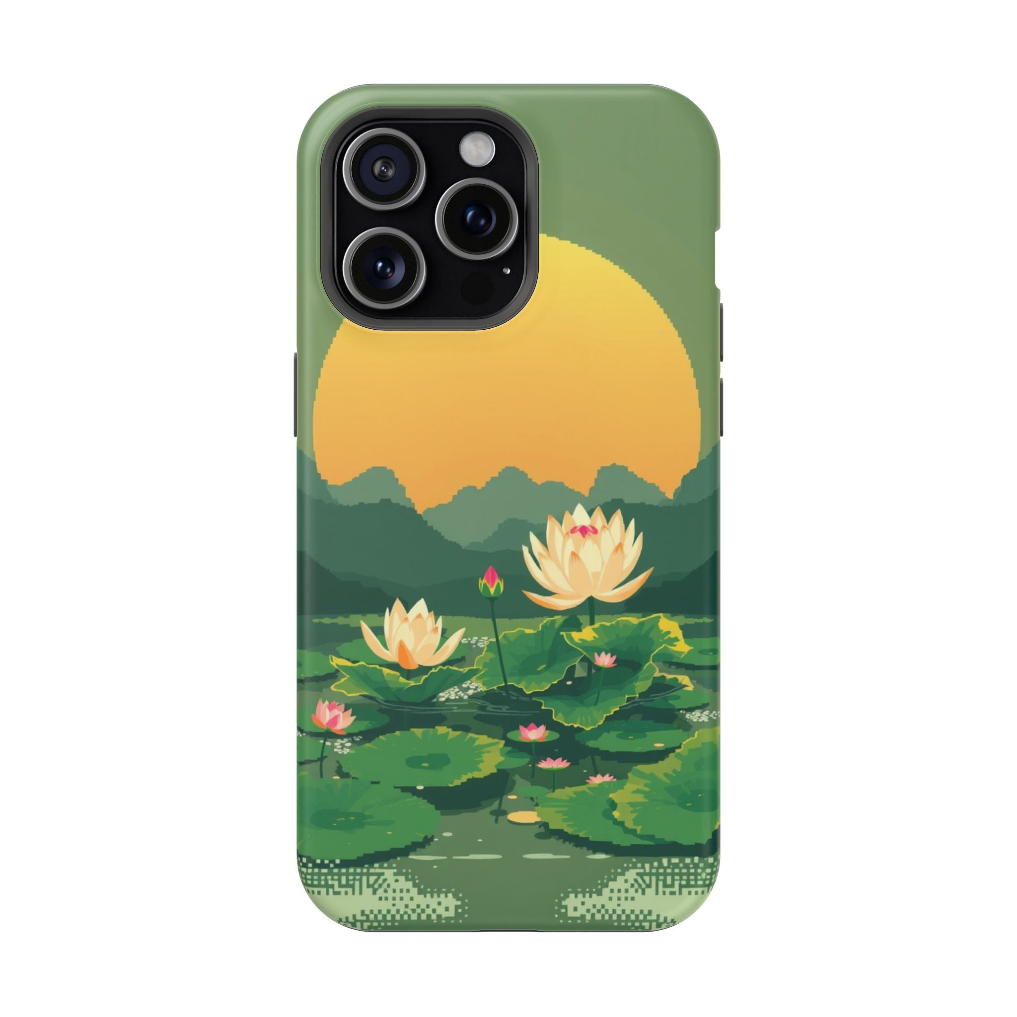 iPhone Lotus Pond Enchanted Art Slim Everyday Designer Case · iPhone Case