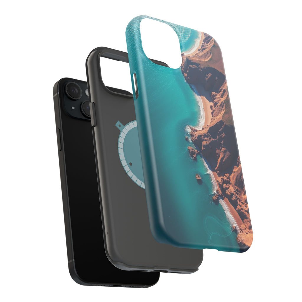 iPhone Shoreline Aerial Abstract Geometric Slim iPhone Everyday · iPhone Case