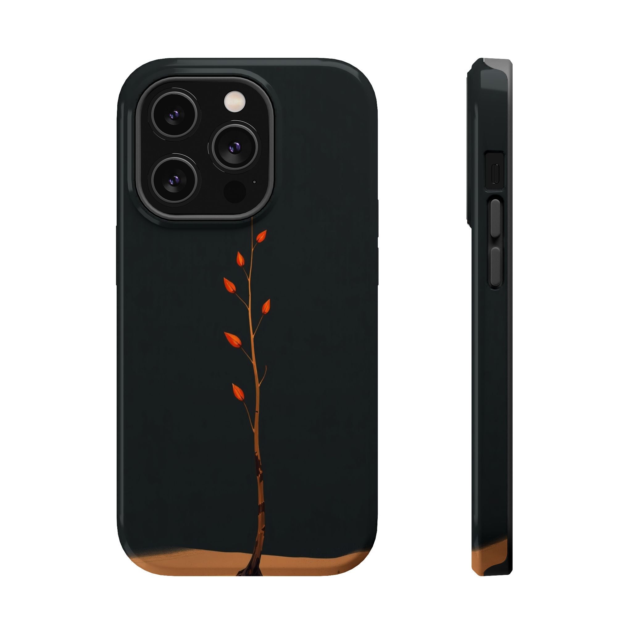 iPhone Burnt Orange And Sand Minimalist Stem Slim iPhone Everyday · iPhone Case
