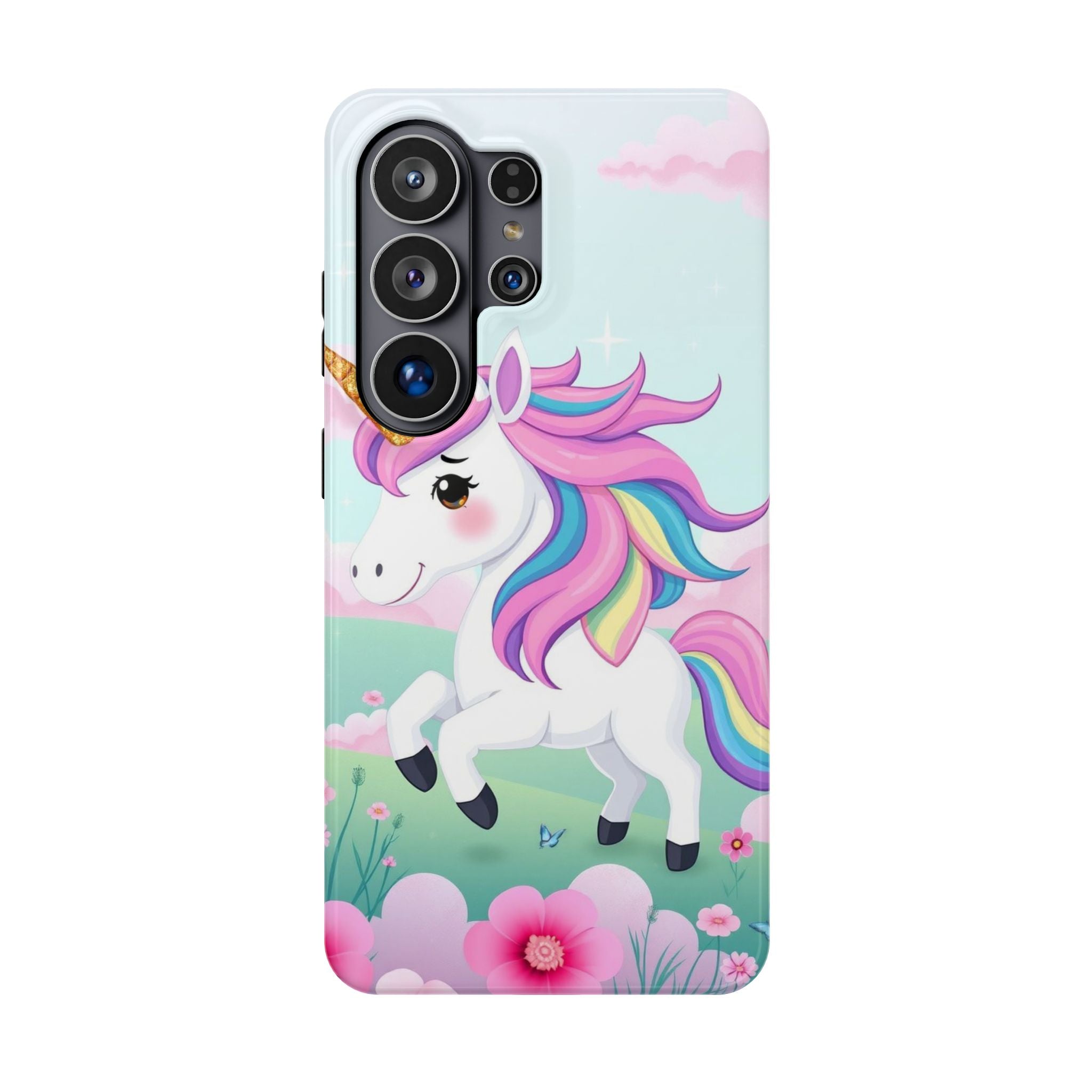 iPhone Rainbow Unicorn Kids Fun Soft iPhone Phone Case Gift Finish · iPhone Case