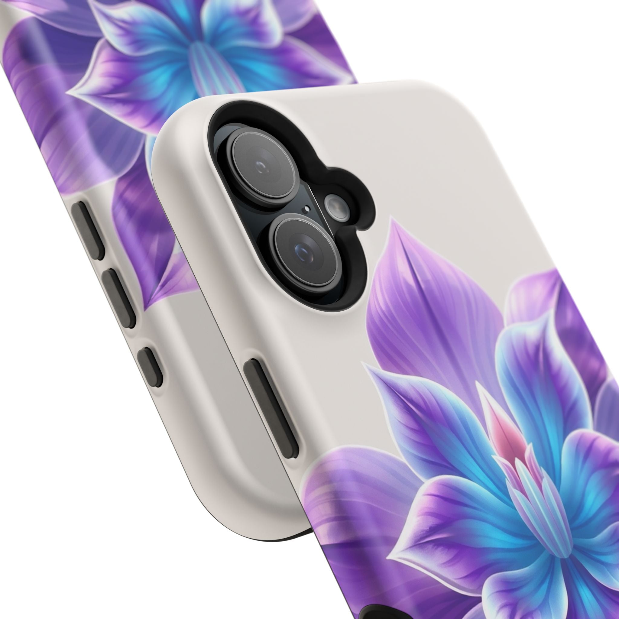 iPhone Dreamy Neon Floral Design 10 Slim Everyday Designer Case · iPhone Case
