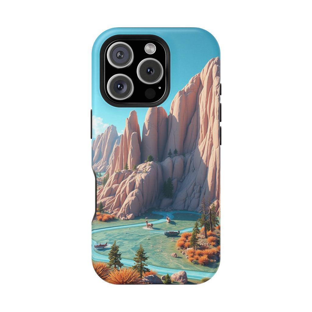 iPhone Pine Ridge Electric Art Slim Everyday Designer Case · iPhone Case