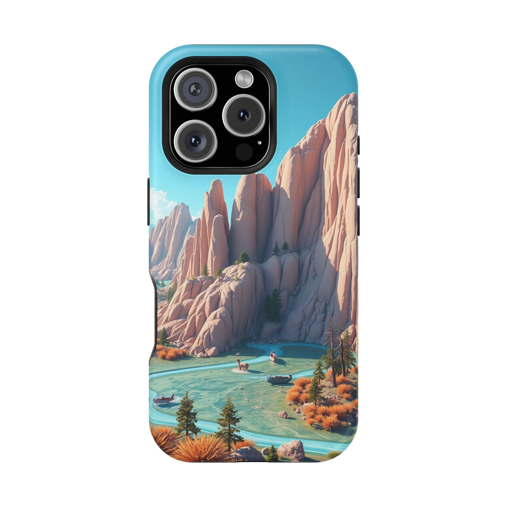 iPhone Pine Ridge Electric Art Slim Everyday Designer Case · iPhone Case