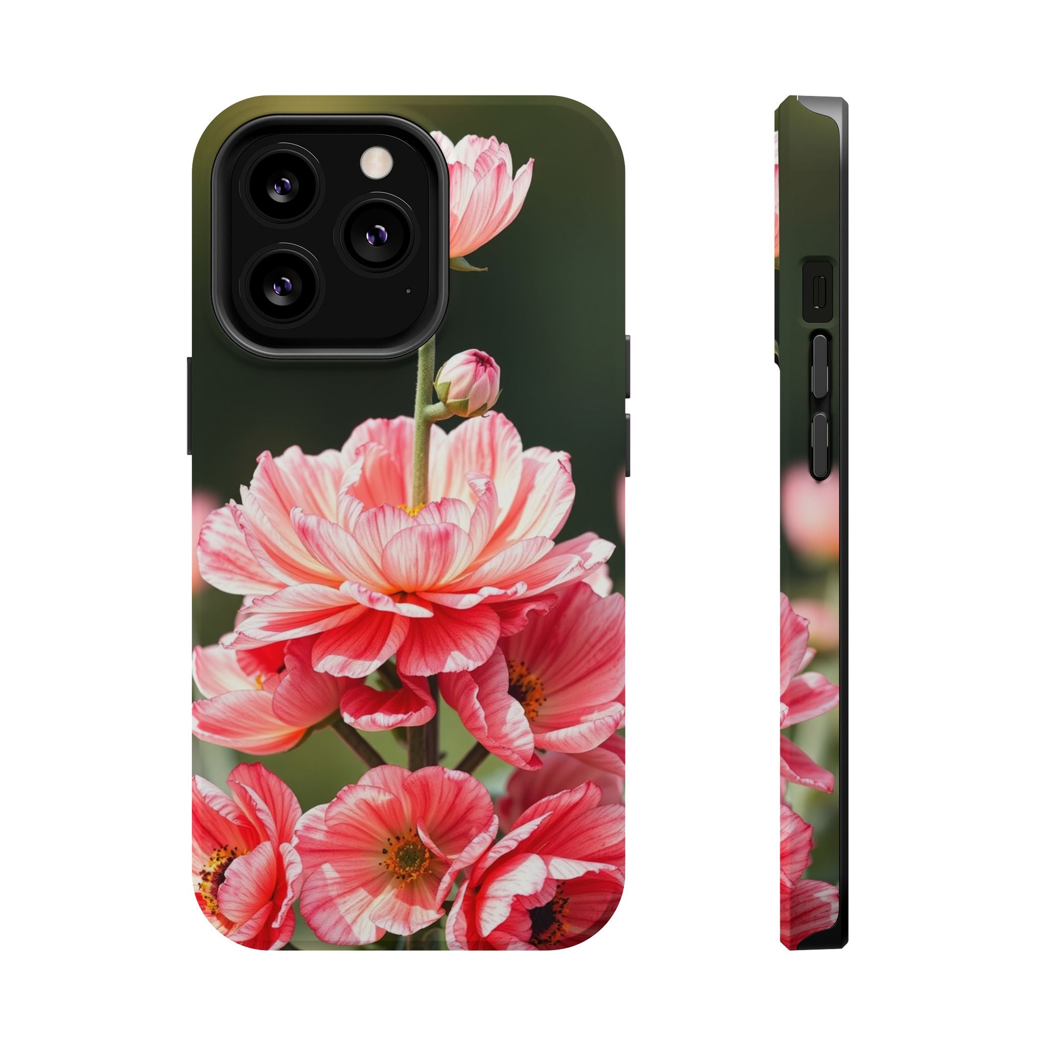 iPhone Ranunculus Stack Vibrant Watercolor Slim Snap Case · iPhone Case