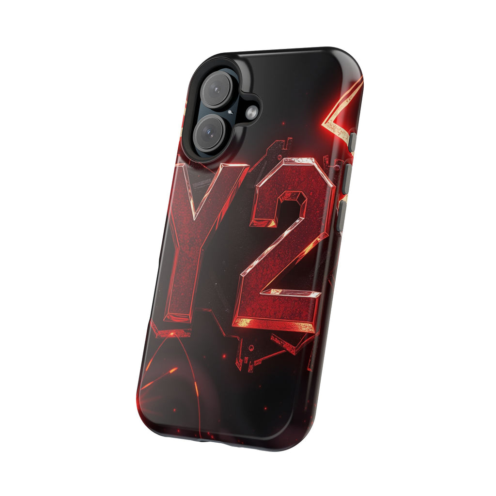 iPhone Y2K Holographic Bold Art Slim Everyday Designer Case · iPhone Case