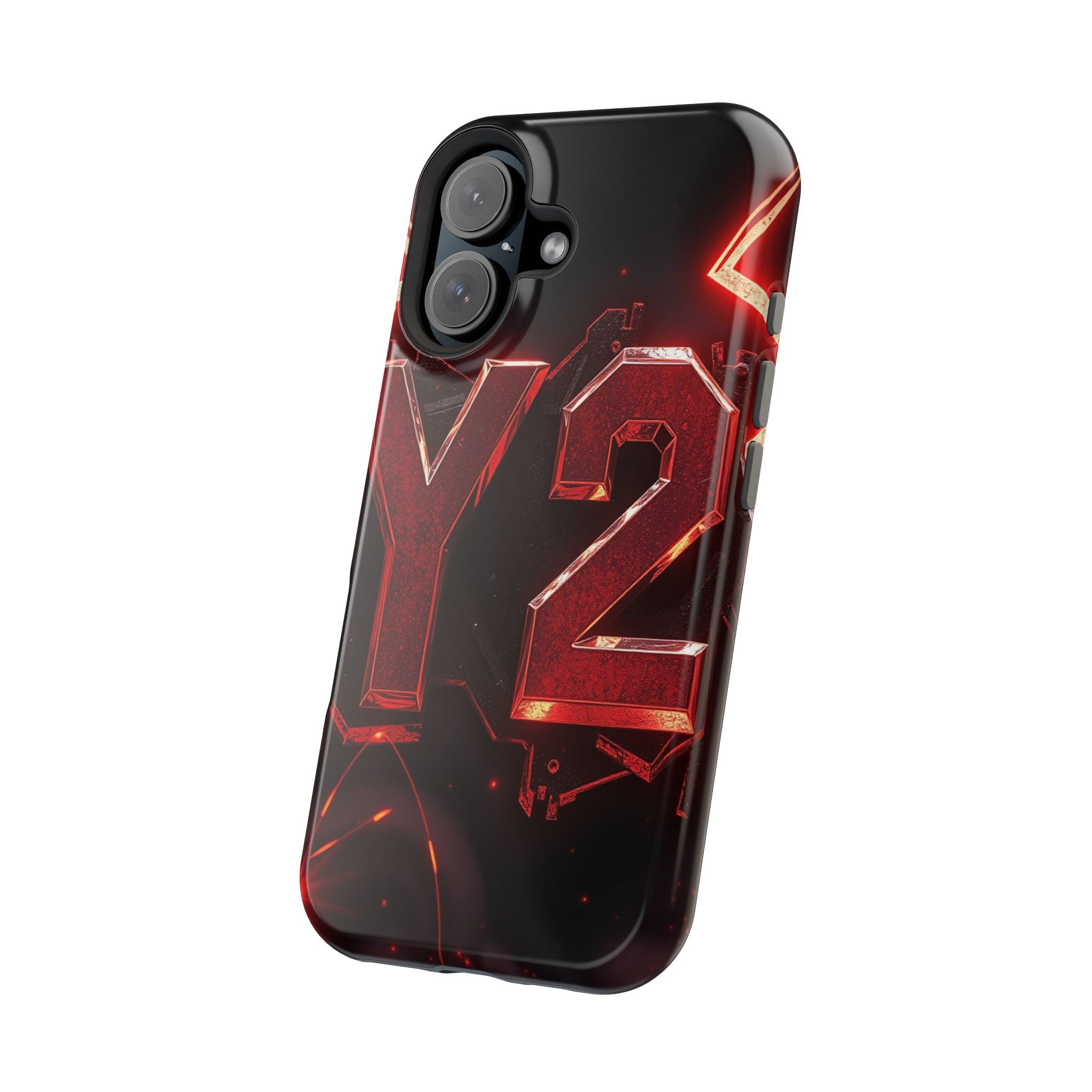iPhone Y2K Holographic Bold Art Slim Everyday Designer Case · iPhone Case