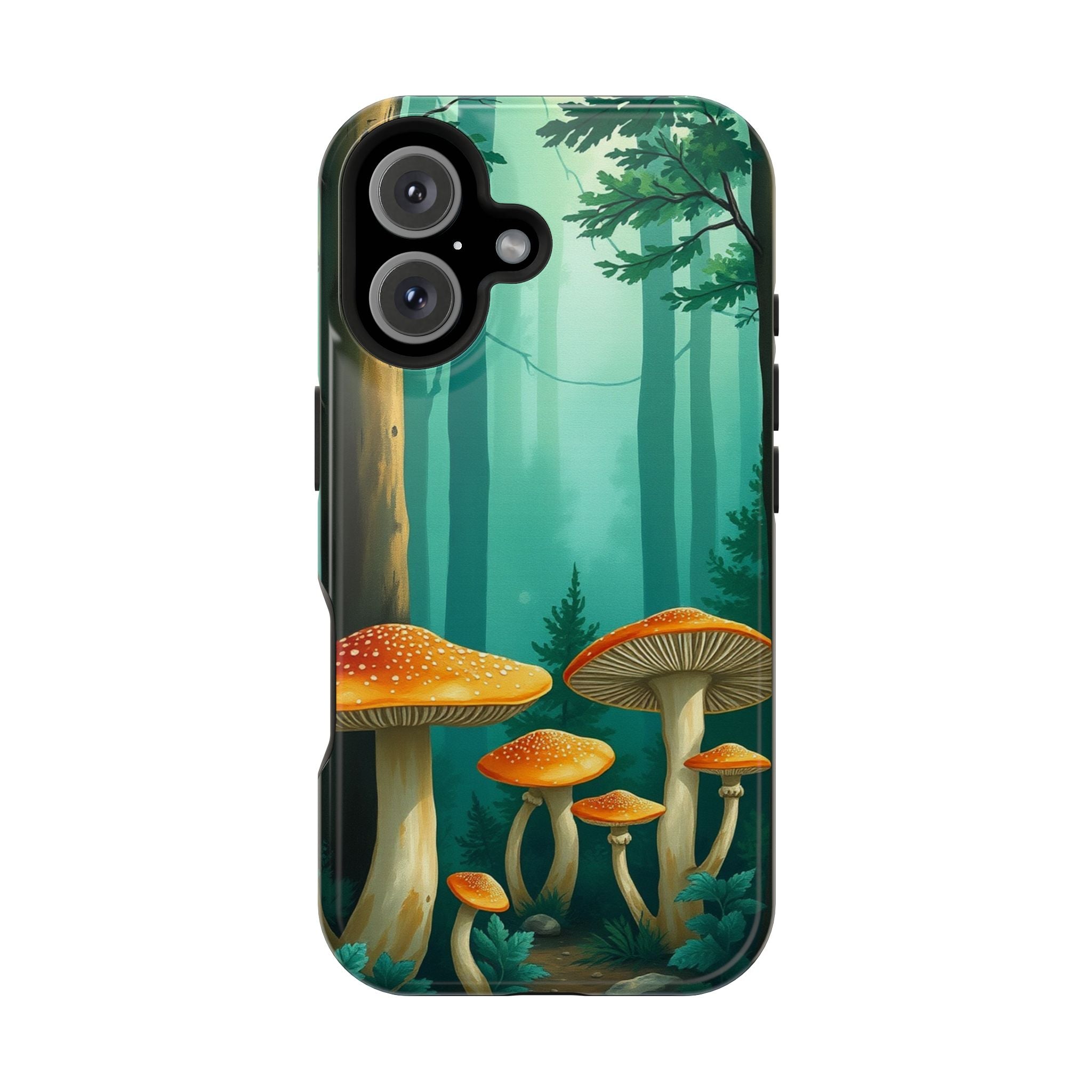 iPhone Mushroom Forest Oil Painting Impressionist iPhone Clean Minimal · iPhone