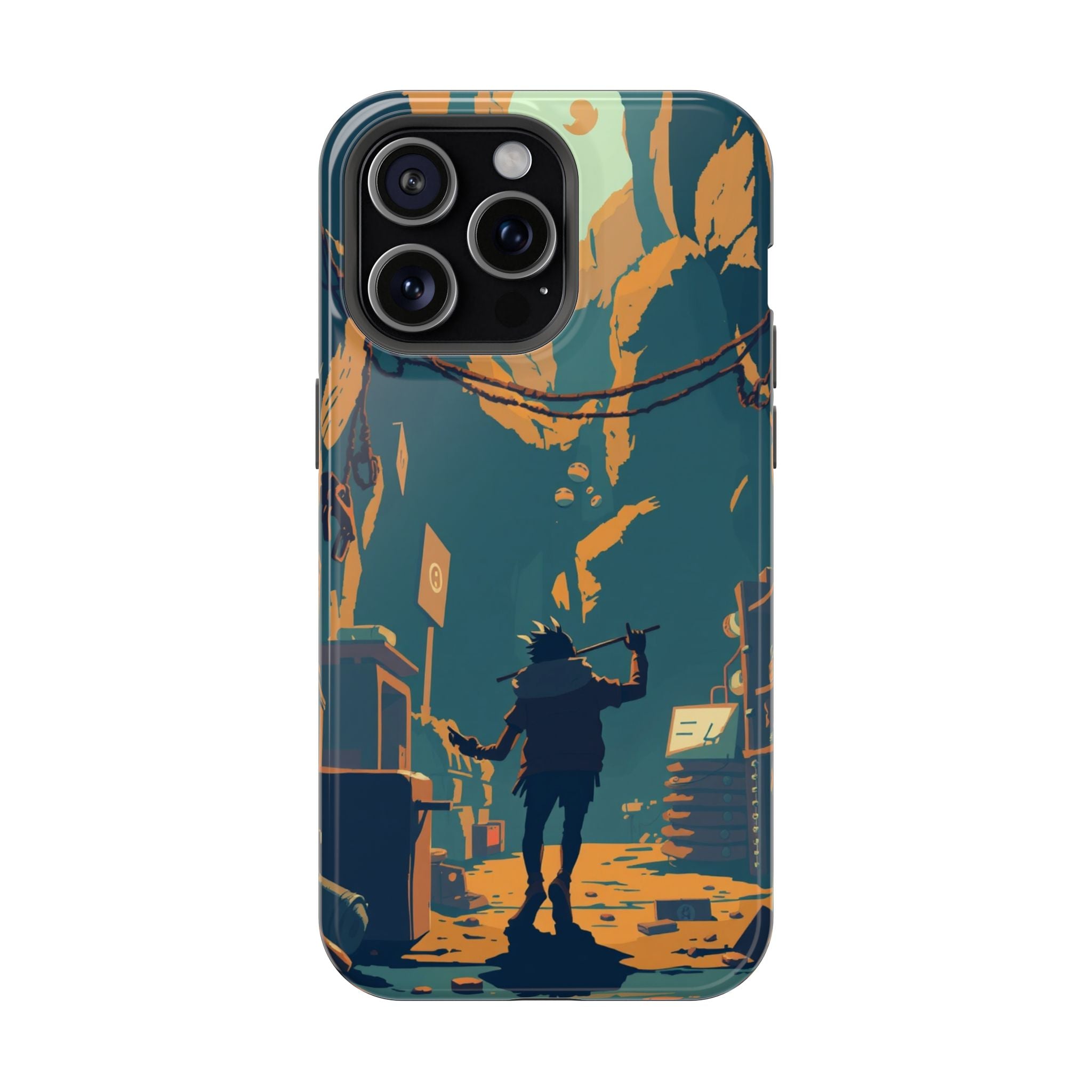iPhone Mustard And Rust Unhinged in a Cute Way Soft Finish Everyday Case · iPhon