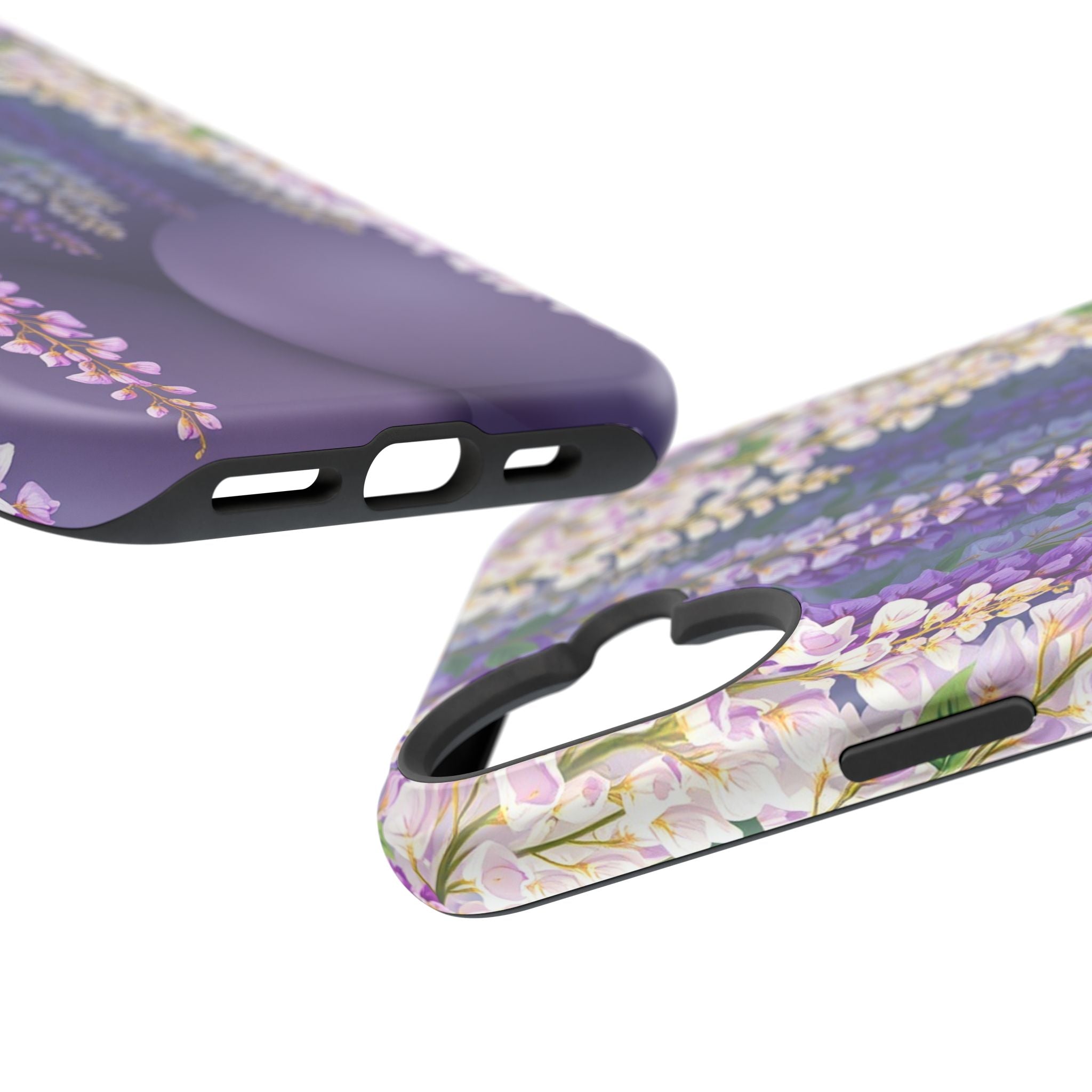 iPhone Mint And Blush Wisteria Cascade Slim Everyday Designer Case · iPhone Case