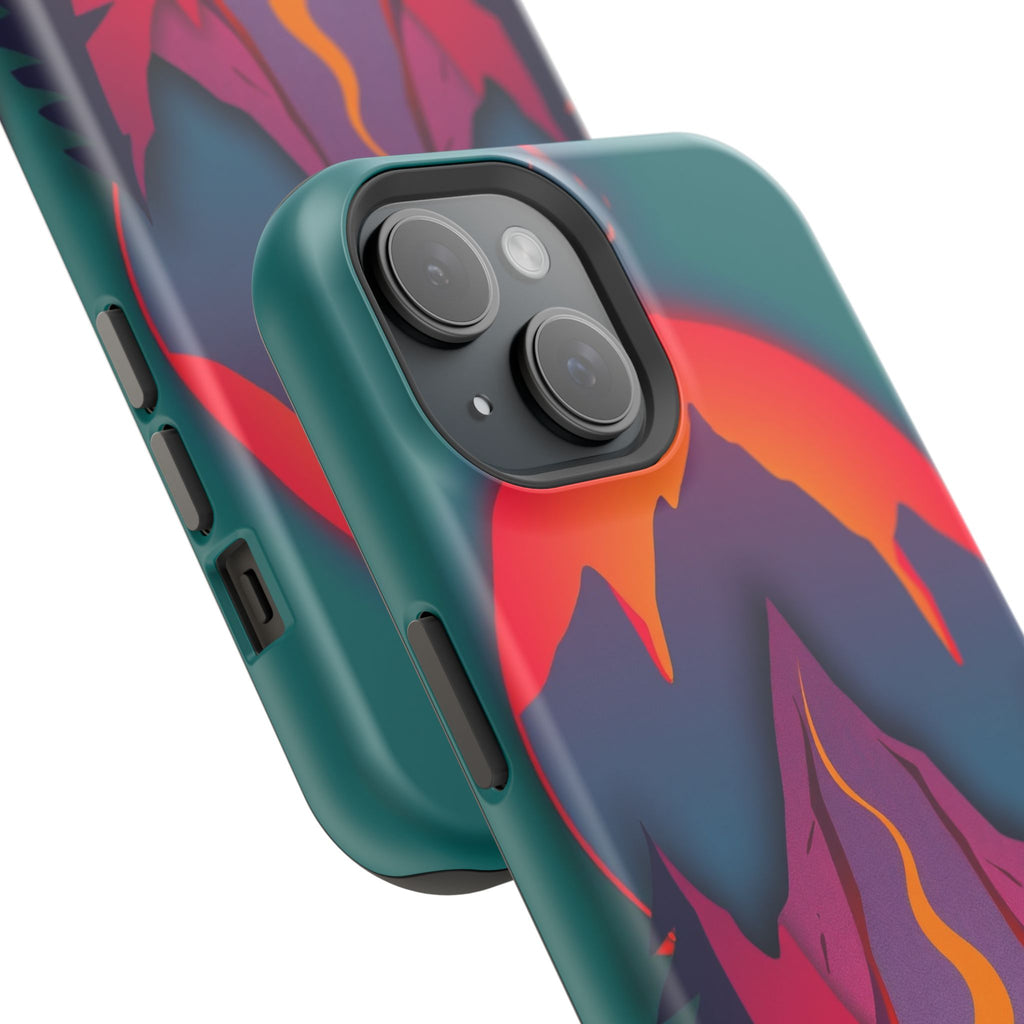 iPhone Cyan And Magenta Wildfire Glow Slim Everyday iPhone 12 Designer · iPhone
