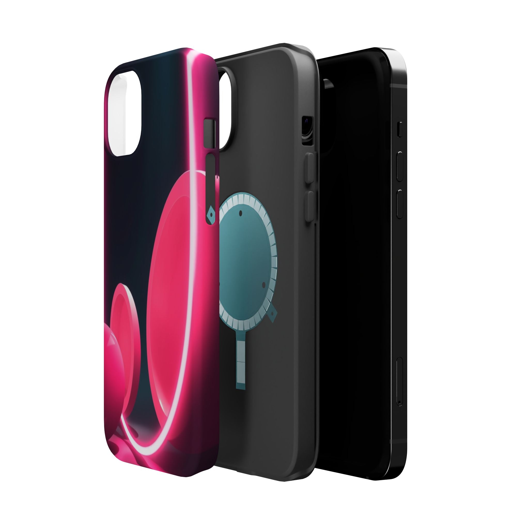 iPhone 1960s Mod Circles Neon Cyberpunk Slim Everyday Designer Case · iPhone Cas