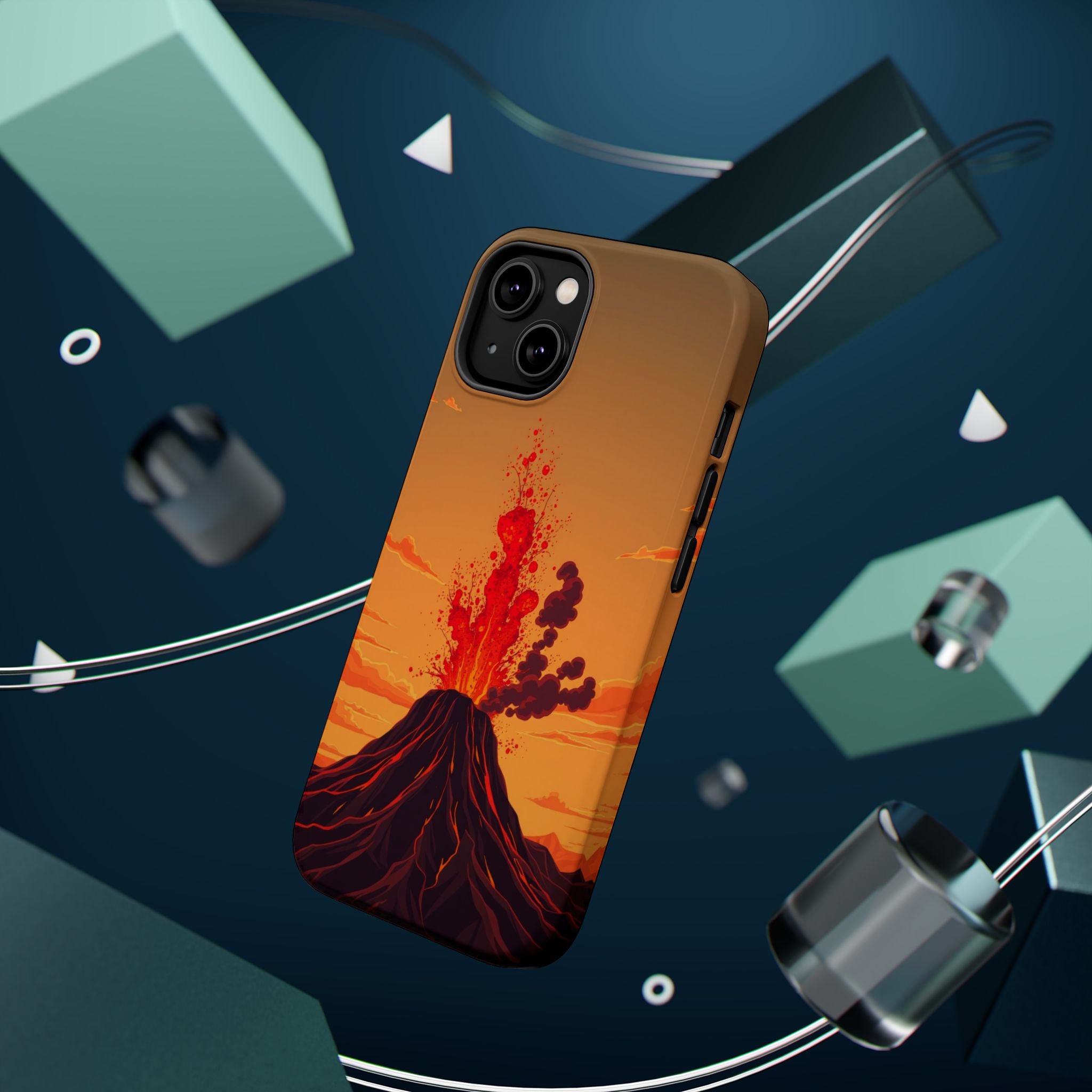 iPhone Sunset Amber And Peach Volcanic Eruption Soft iPhone Finish · iPhone Case