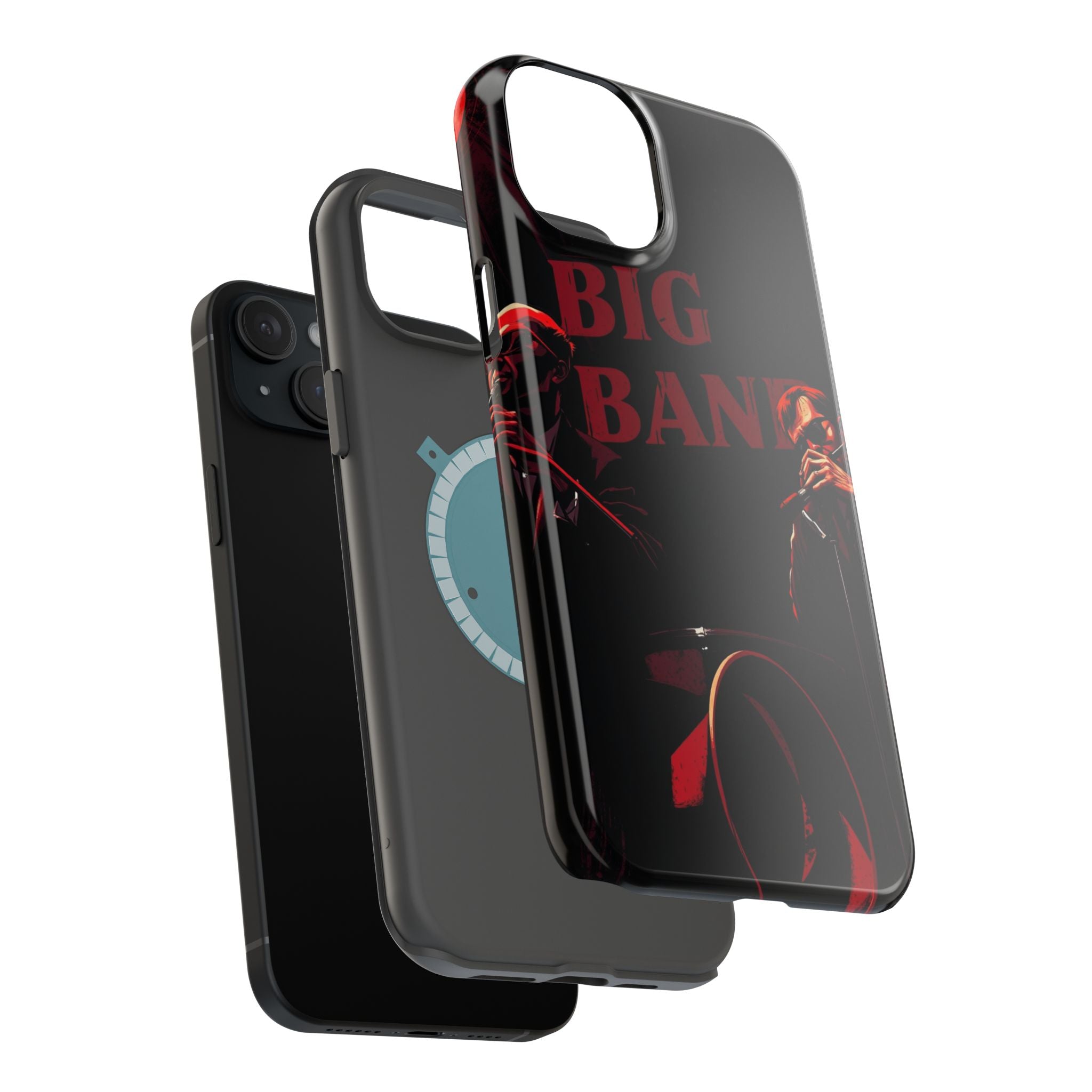 iPhone Black And Crimson Big Band Era Slim Everyday Designer Case · iPhone Case