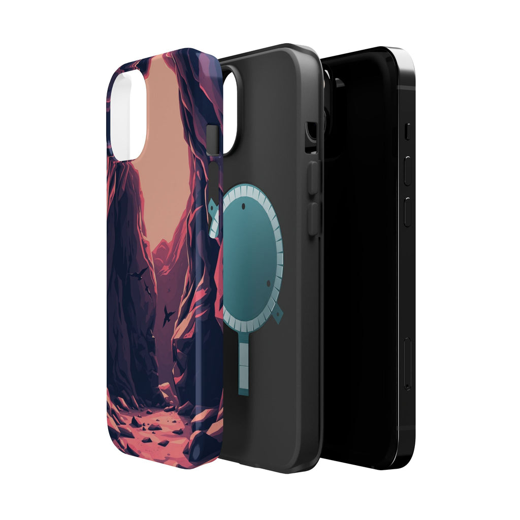 iPhone Rose Pink And Cream Dark Crystal Cave Slim Everyday Designer Case · iPhon