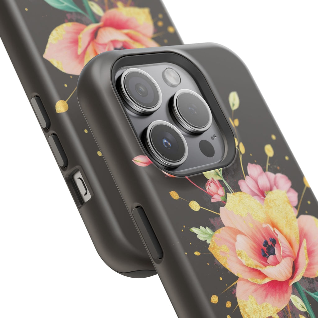 iPhone Earthy Floral Watercolor Splash Design Clean iPhone 14 Minimal · iPhone C